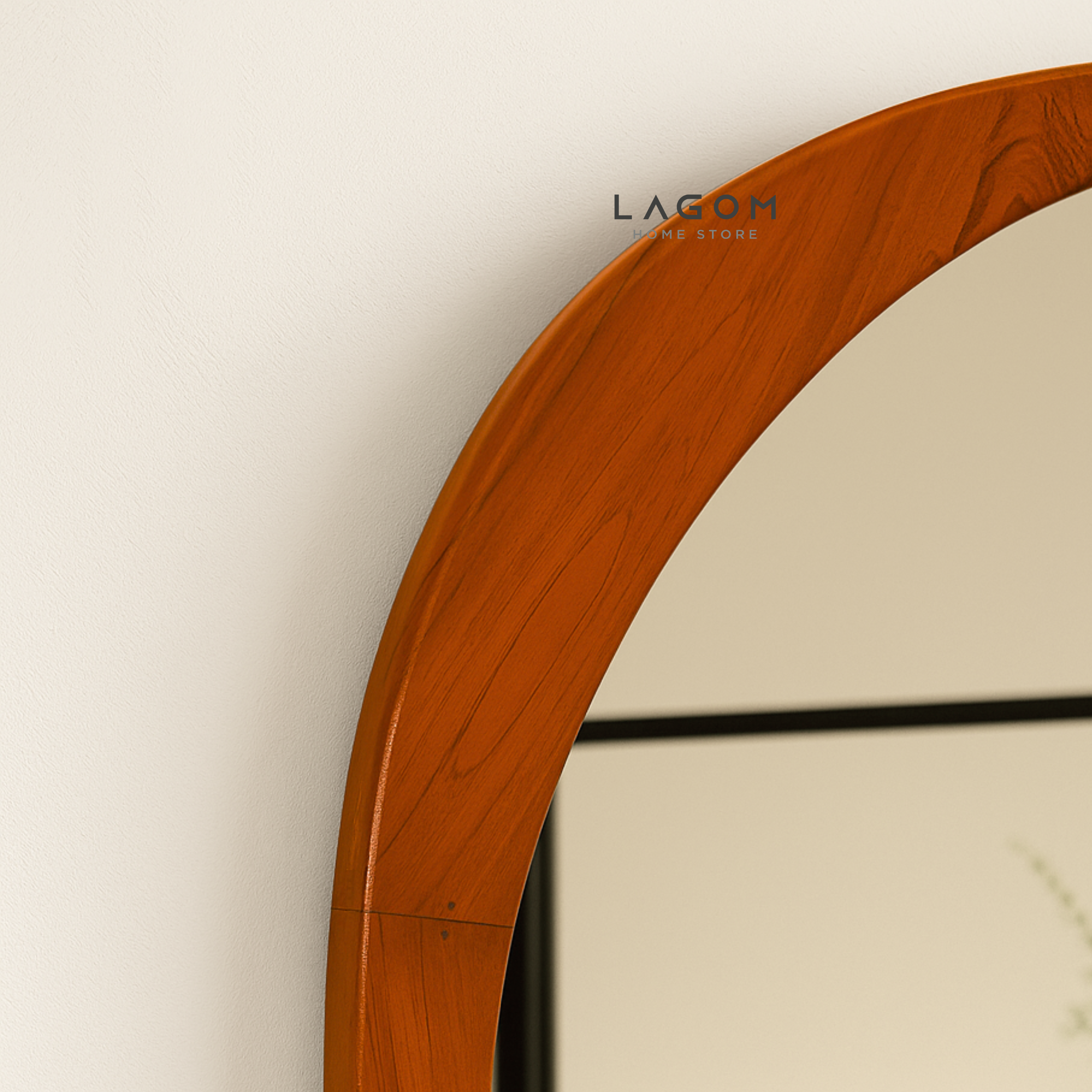 167 cm Full-Body Teak Wall Mirror