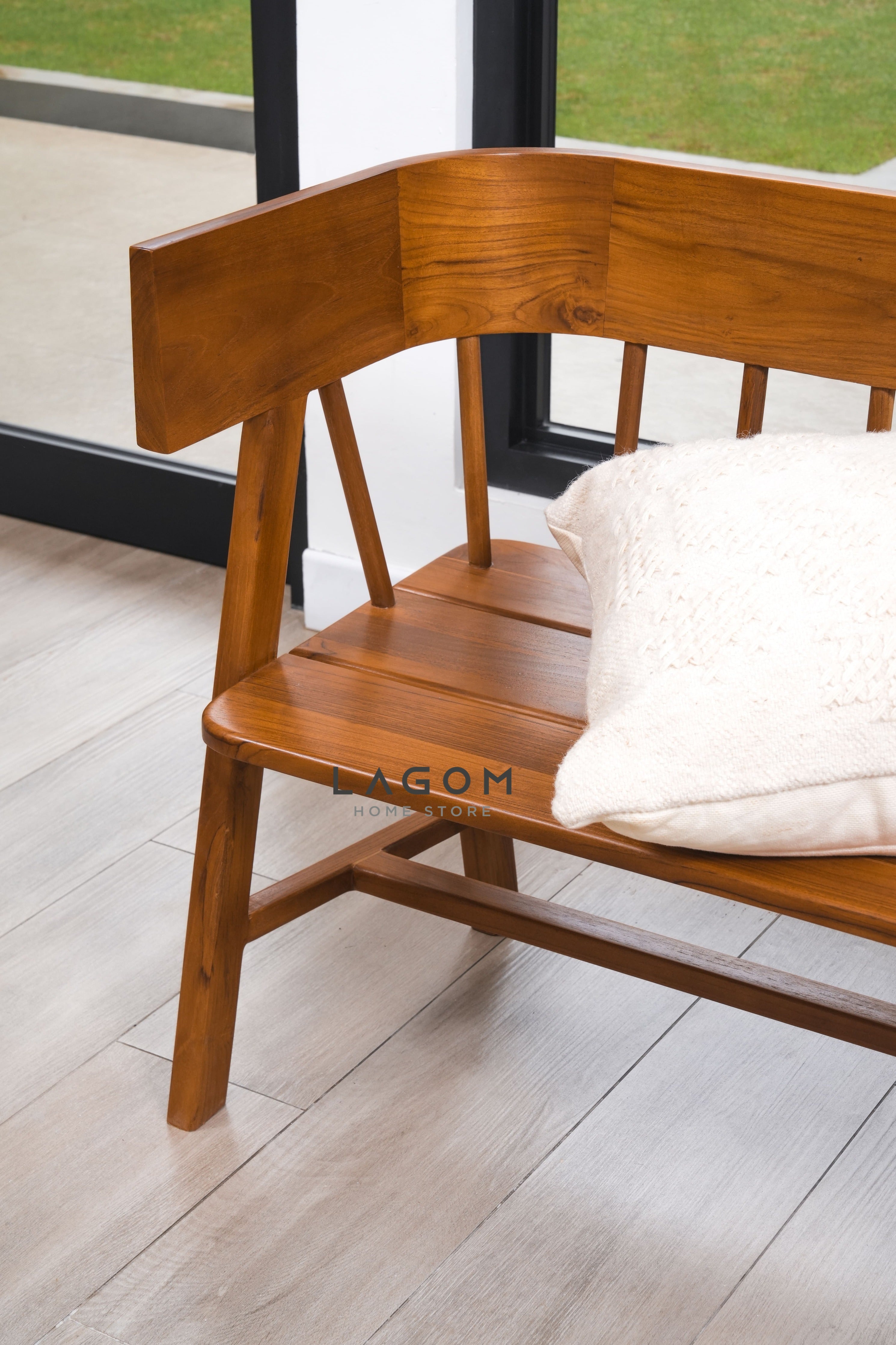 Bangku Unik dari Kayu Jati Solid Bench Seat Lagom Home Store Jati Furnitur Teak Furniture Jakarta