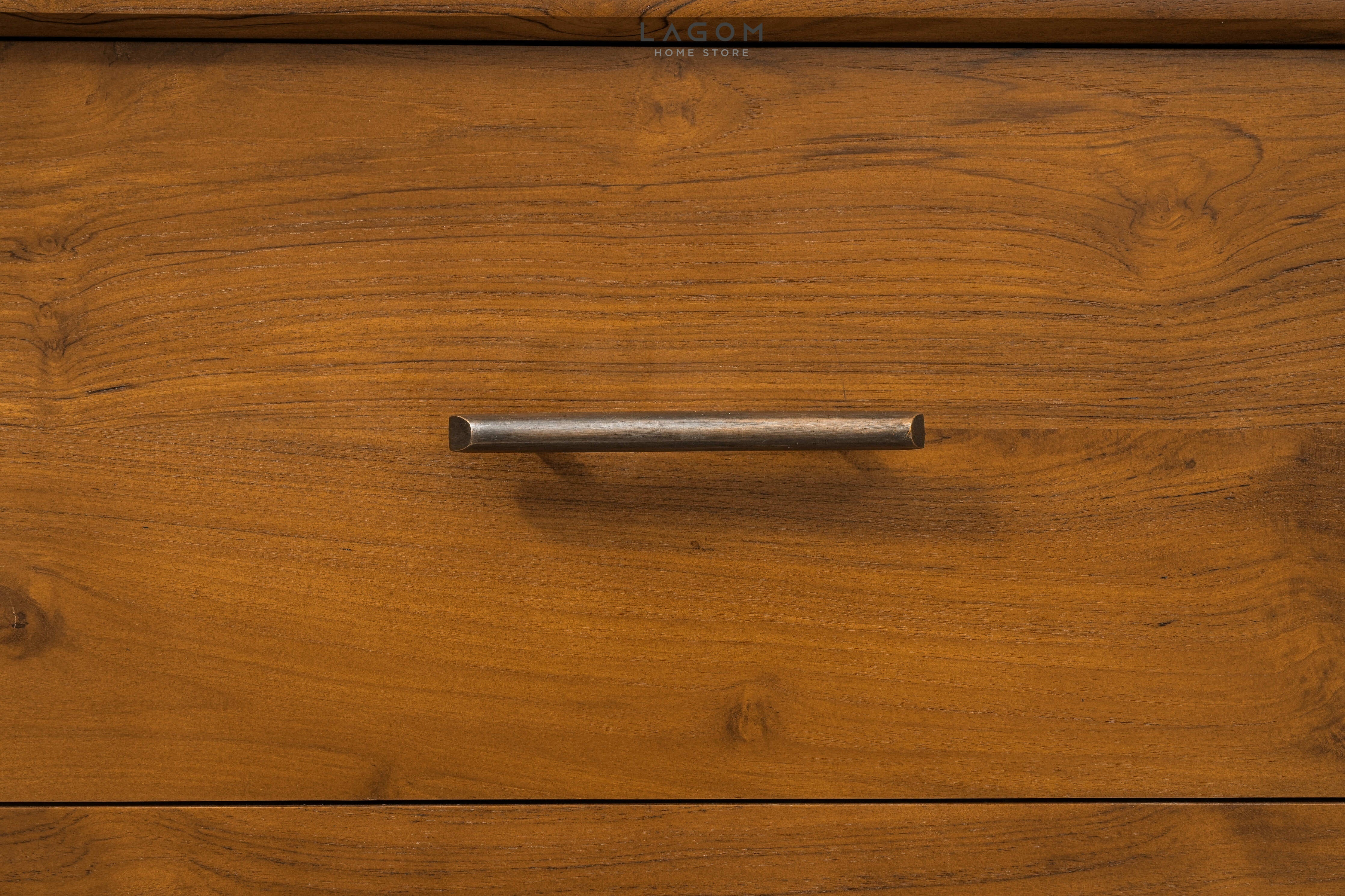 Bufet Material Kayu Jati dengan 6 Laci Dresser Cabinet Lagom Home Store Jati Furnitur Teak Furniture Jakarta