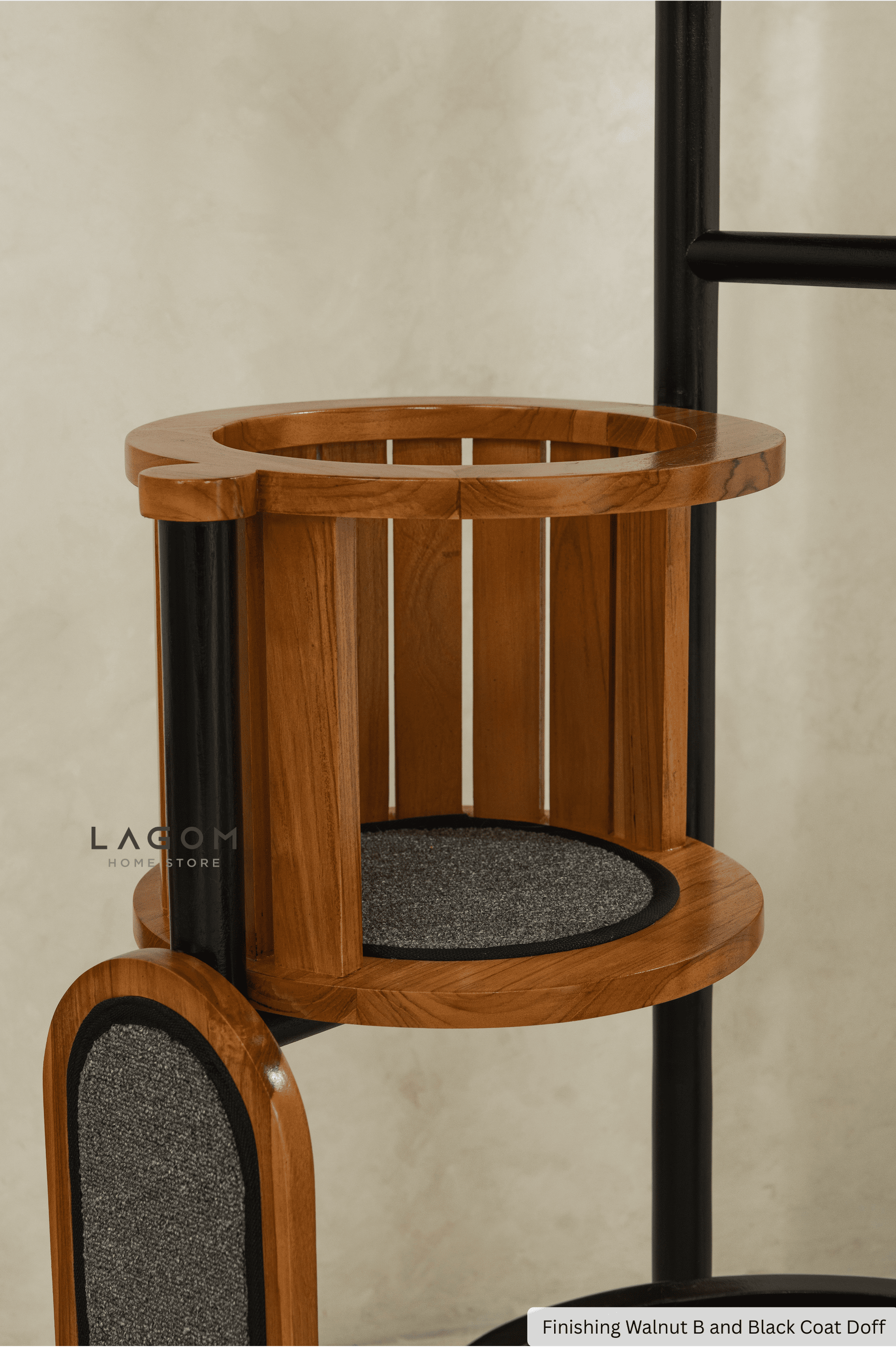 Luxury Cat Tree in Solid Teak Wood