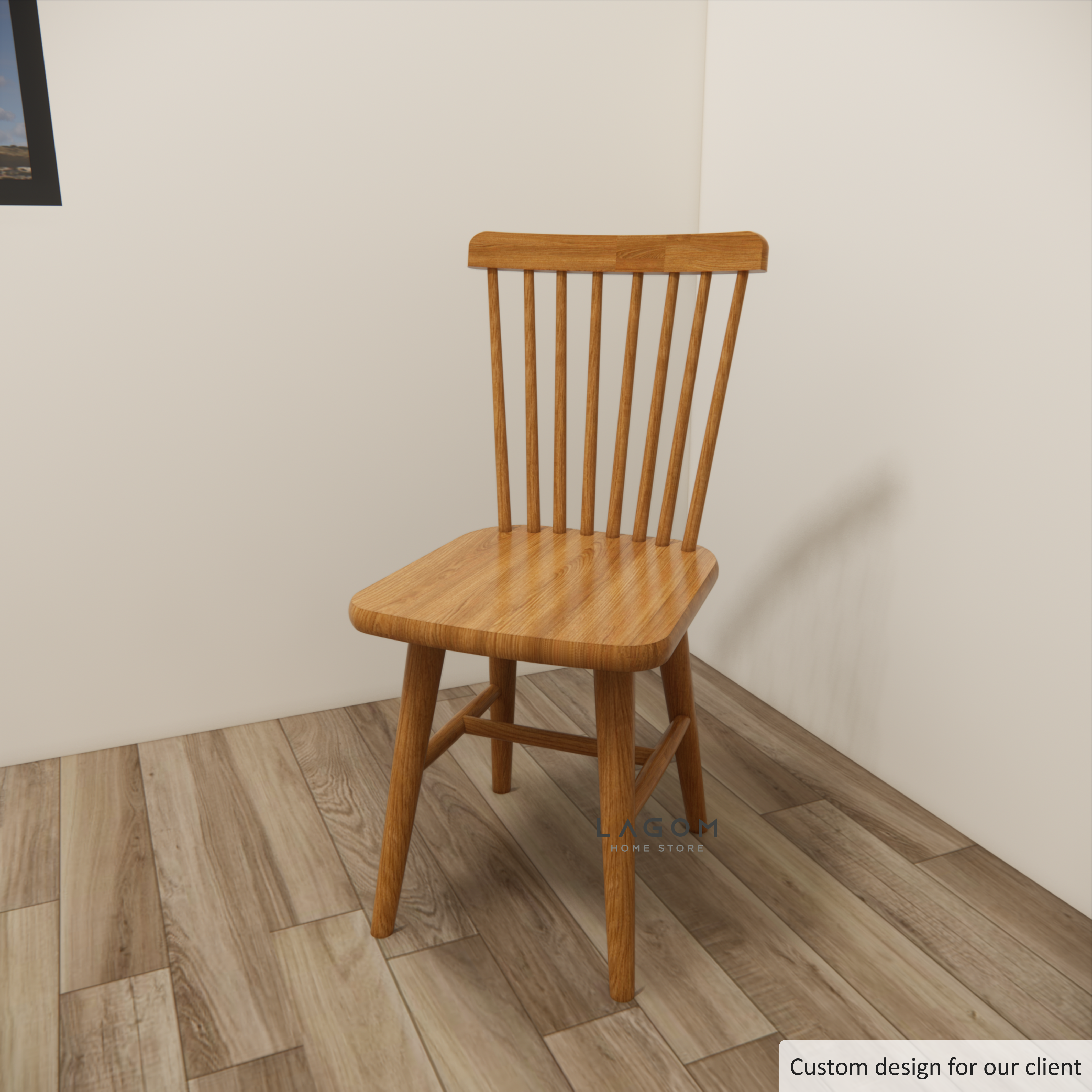 Custom-Made | Kursi Makan Minimalis Kayu Jati Chair Lagom Home Store Jati Furnitur Teak Furniture Jakarta