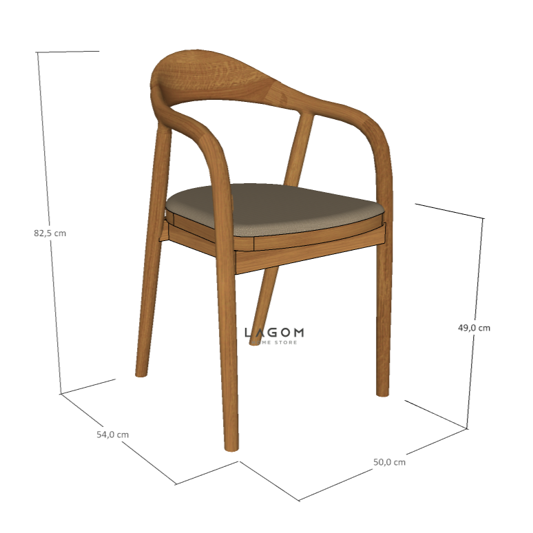 Custom-Made | Set Meja Makan Jati dengan 4 Kursi Dining Set Lagom Home Store Jati Furnitur Teak Furniture Jakarta