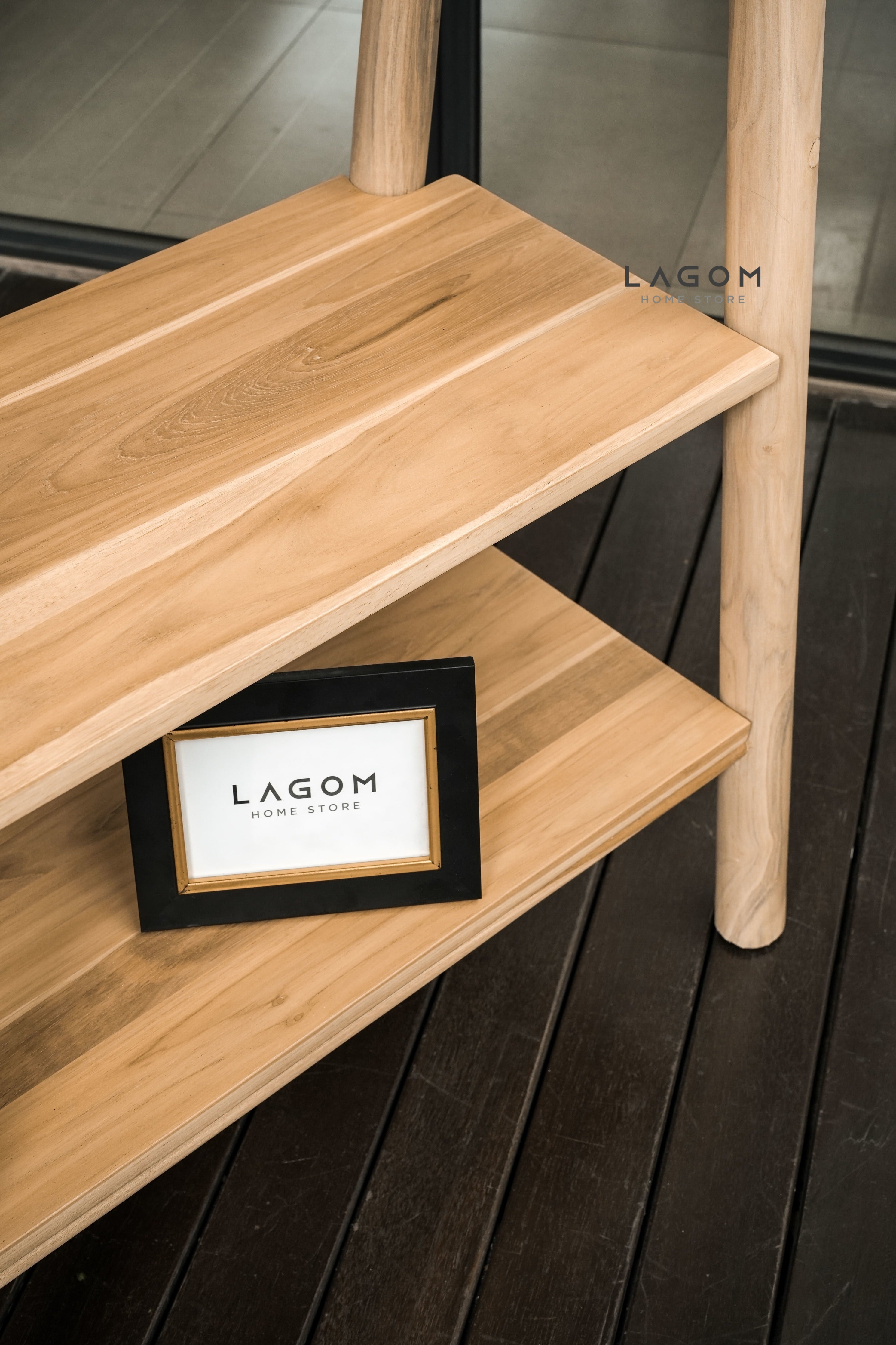 Gantungan Baju Kayu Jati 2 Rak: Elegan Indoor & Outdoor Standing Coat Hanger Lagom Home Store Jati Furnitur Teak Furniture Jakarta
