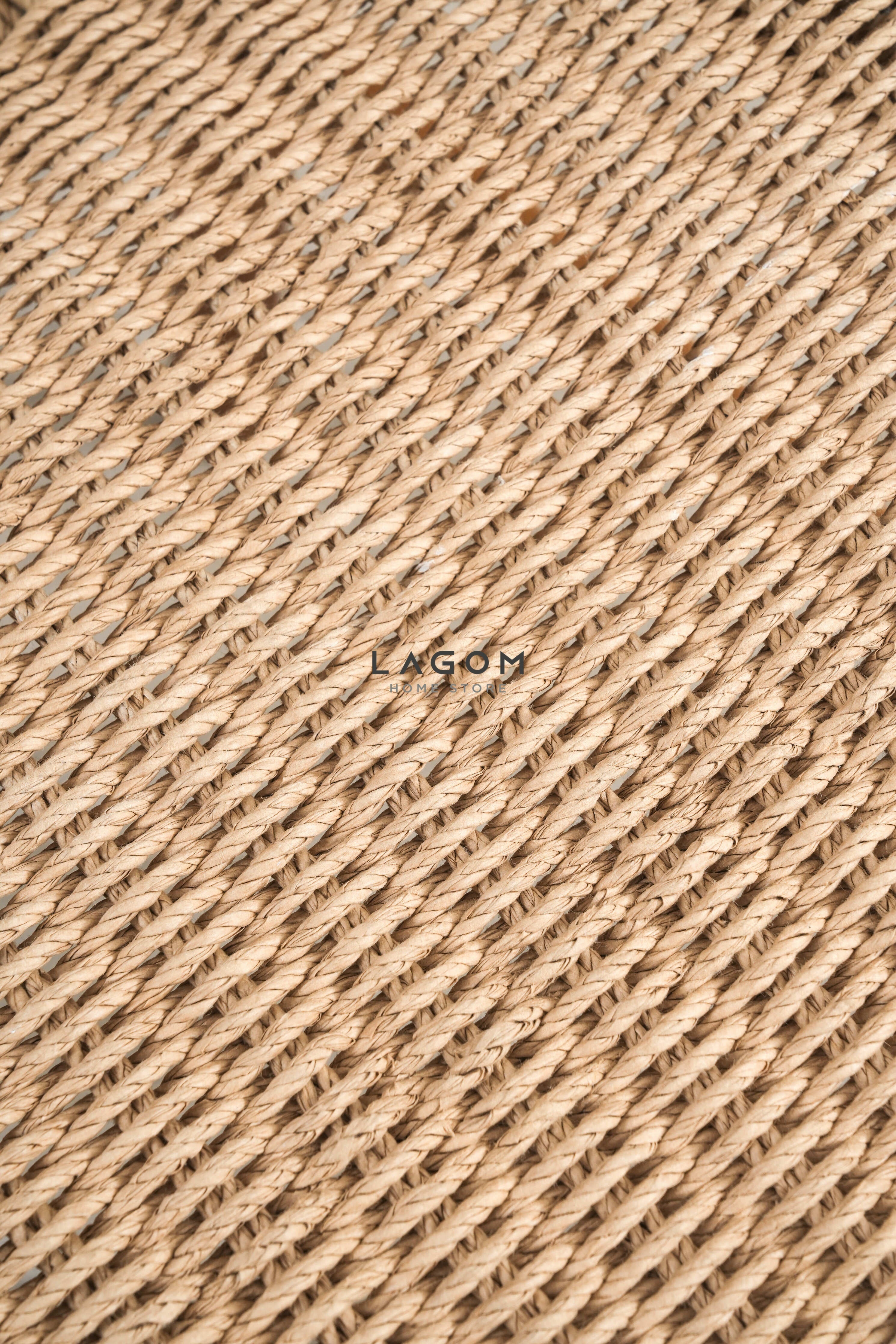 Kursi Kayu Jati Solid dengan Material Loom Premium Chair Lagom Home Store Jati Furnitur Teak Furniture Jakarta