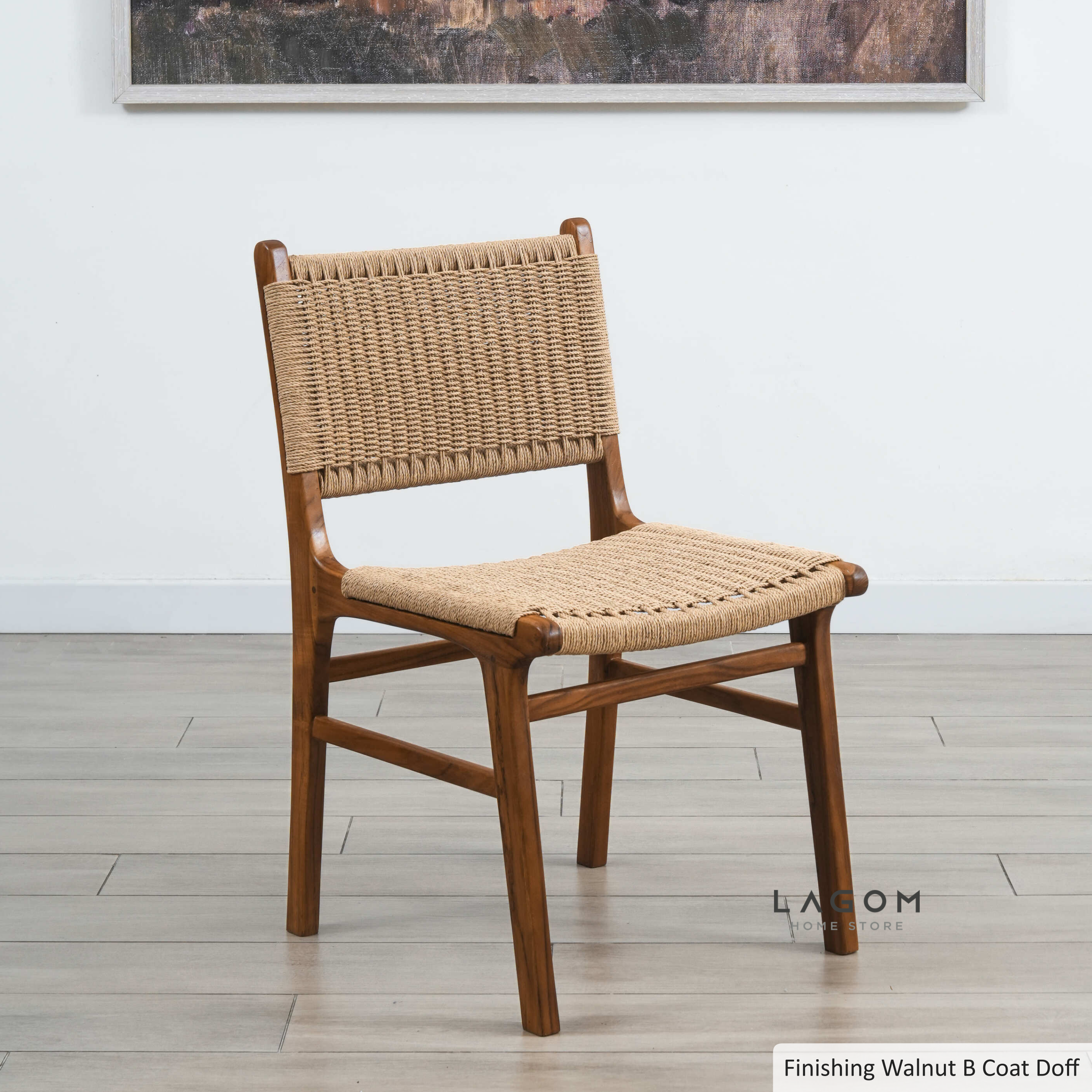 Kursi Kayu Jati Solid dengan Material Premium Loom Chair Lagom Home Store Jati Furnitur Teak Furniture Jakarta