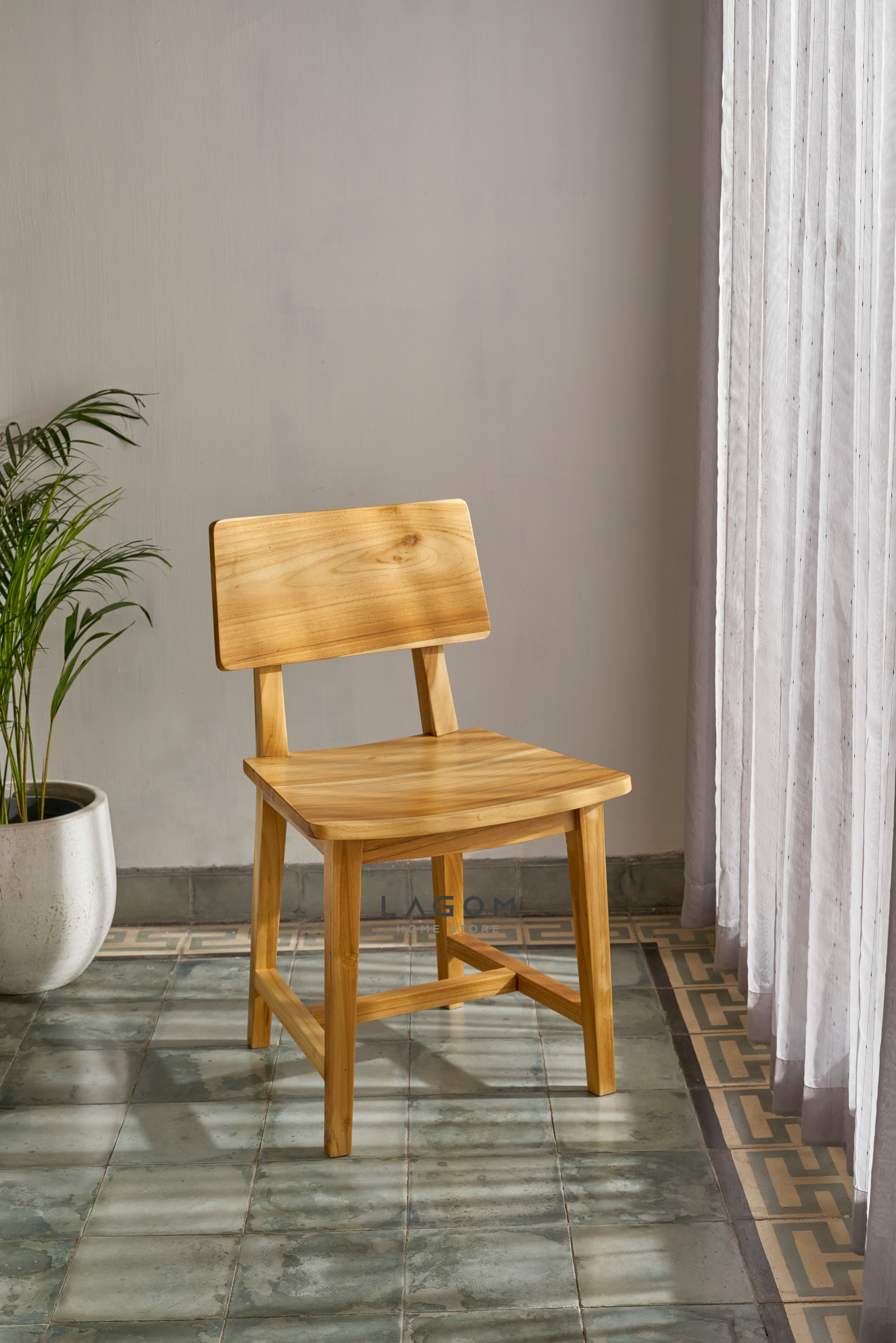 Kursi Makan Minimalis Kayu Jati Chair Lagom Home Store Jati Furnitur Teak Furniture Jakarta
