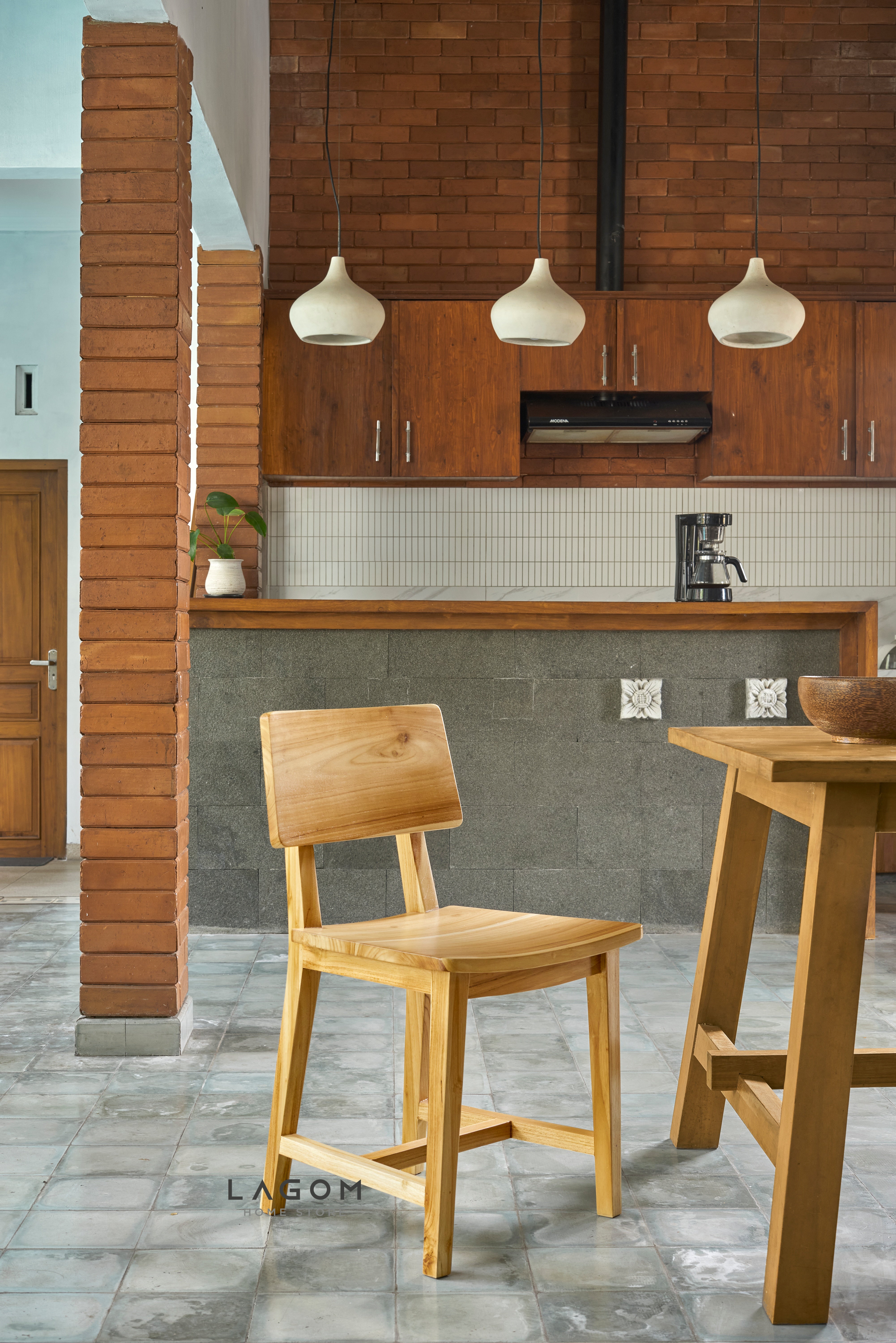 Kursi Makan Minimalis Kayu Jati Chair Lagom Home Store Jati Furnitur Teak Furniture Jakarta