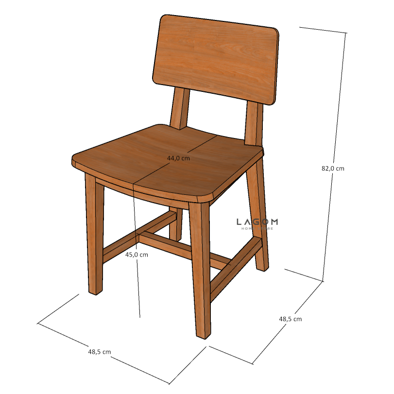 Kursi Makan Minimalis Kayu Jati Chair Lagom Home Store Jati Furnitur Teak Furniture Jakarta