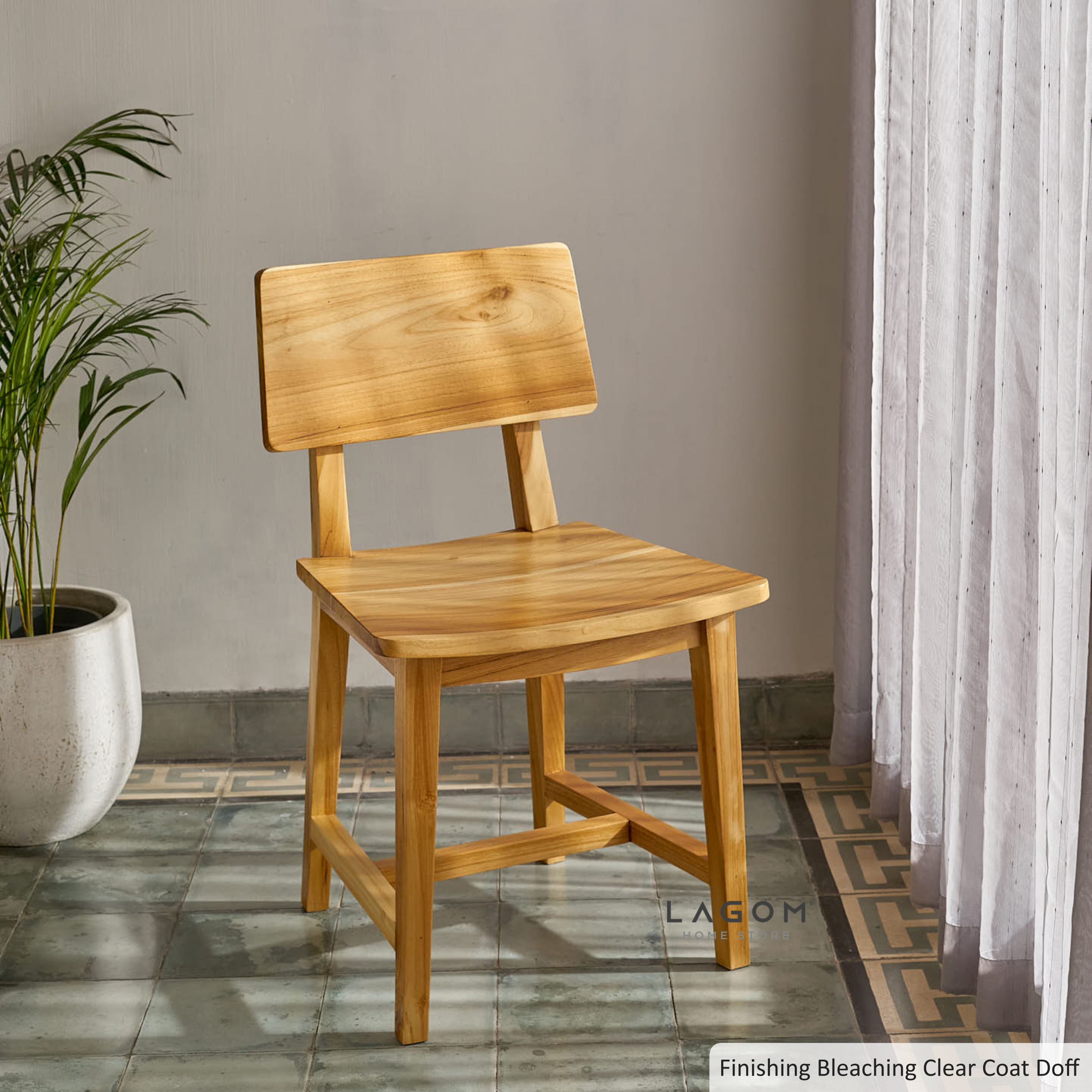 Kursi Makan Minimalis Kayu Jati Chair Lagom Home Store Jati Furnitur Teak Furniture Jakarta