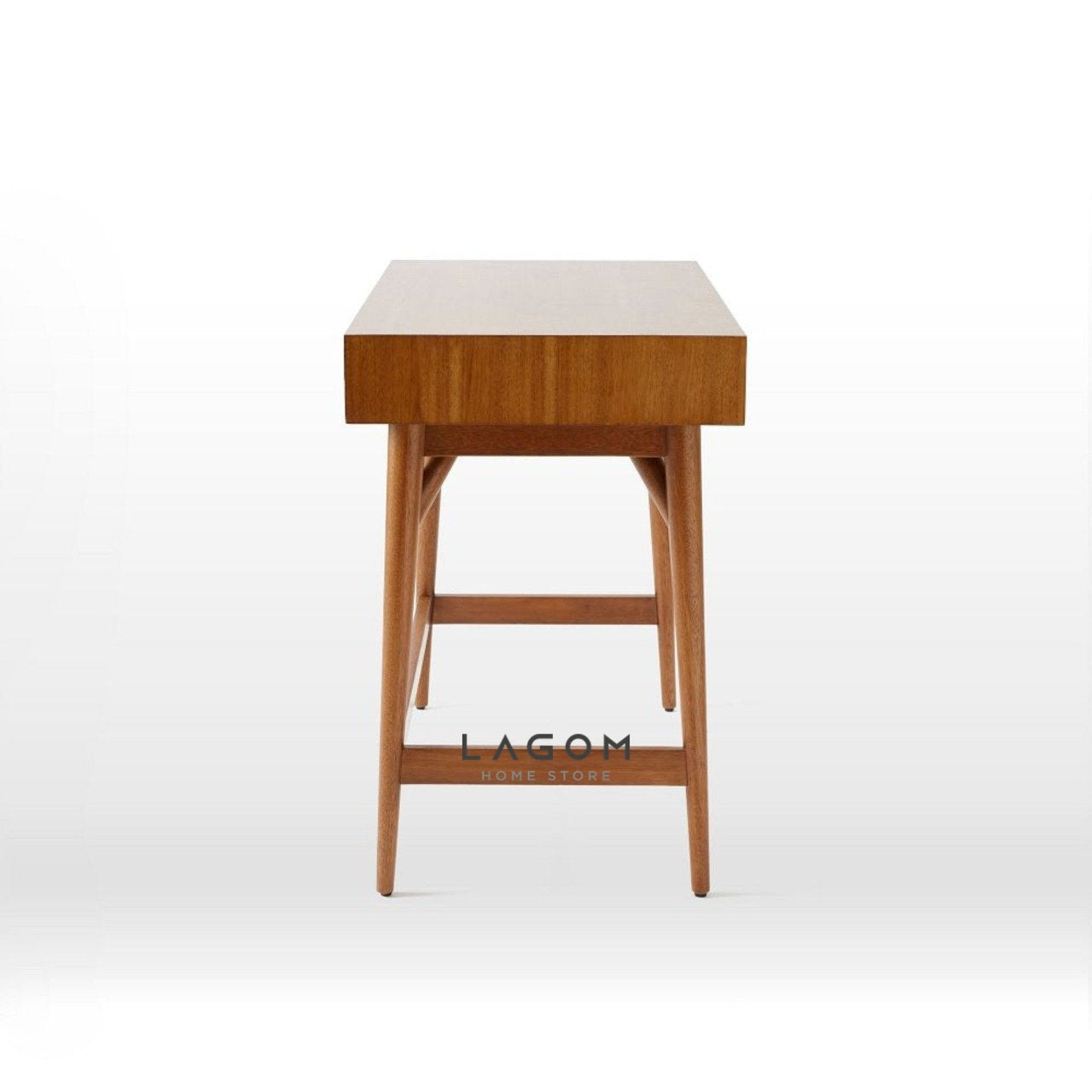 Meja Kerja dan Konsol Kayu Jati dengan Laci Desk Lagom Home Store Jati Furnitur Teak Furniture Jakarta