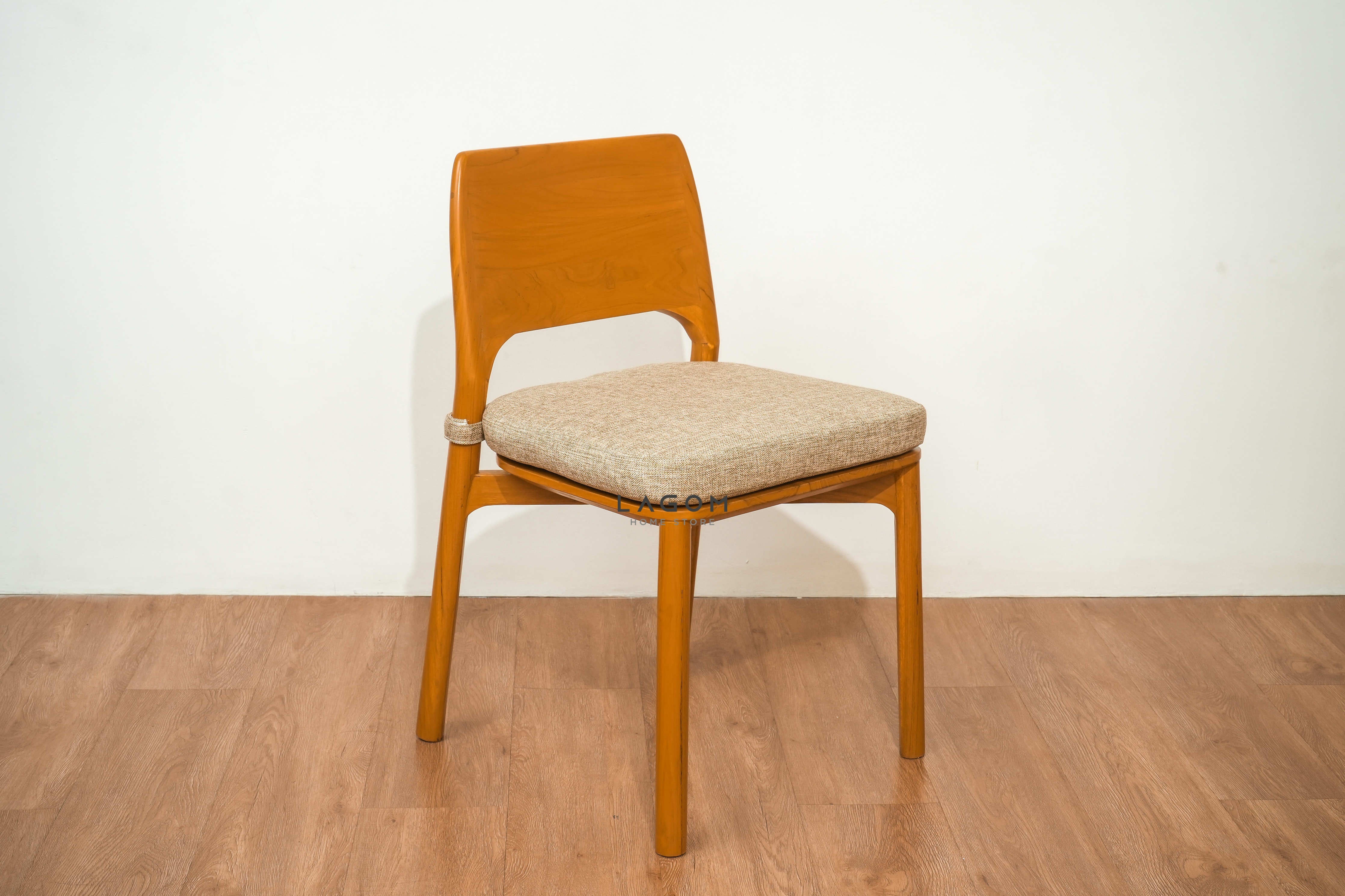 Meja Kerja Minimalis dengan 2 Laci dari Kayu Jati Solid Desk Lagom Home Store Jati Furnitur Teak Furniture Jakarta