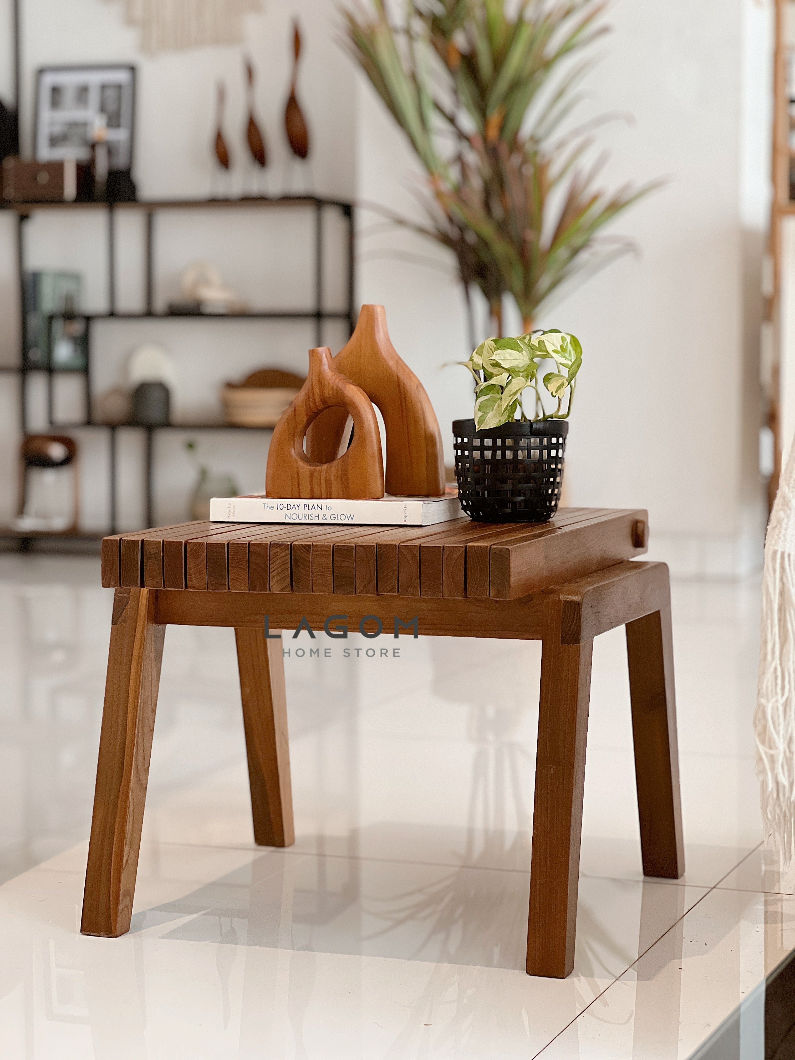 Meja Kursi Lipat Kayu Jati Reclaimed (Indoor dan Outdoor) Outdoor Table Set Lagom Home Store Jati Furnitur Teak Furniture Jakarta