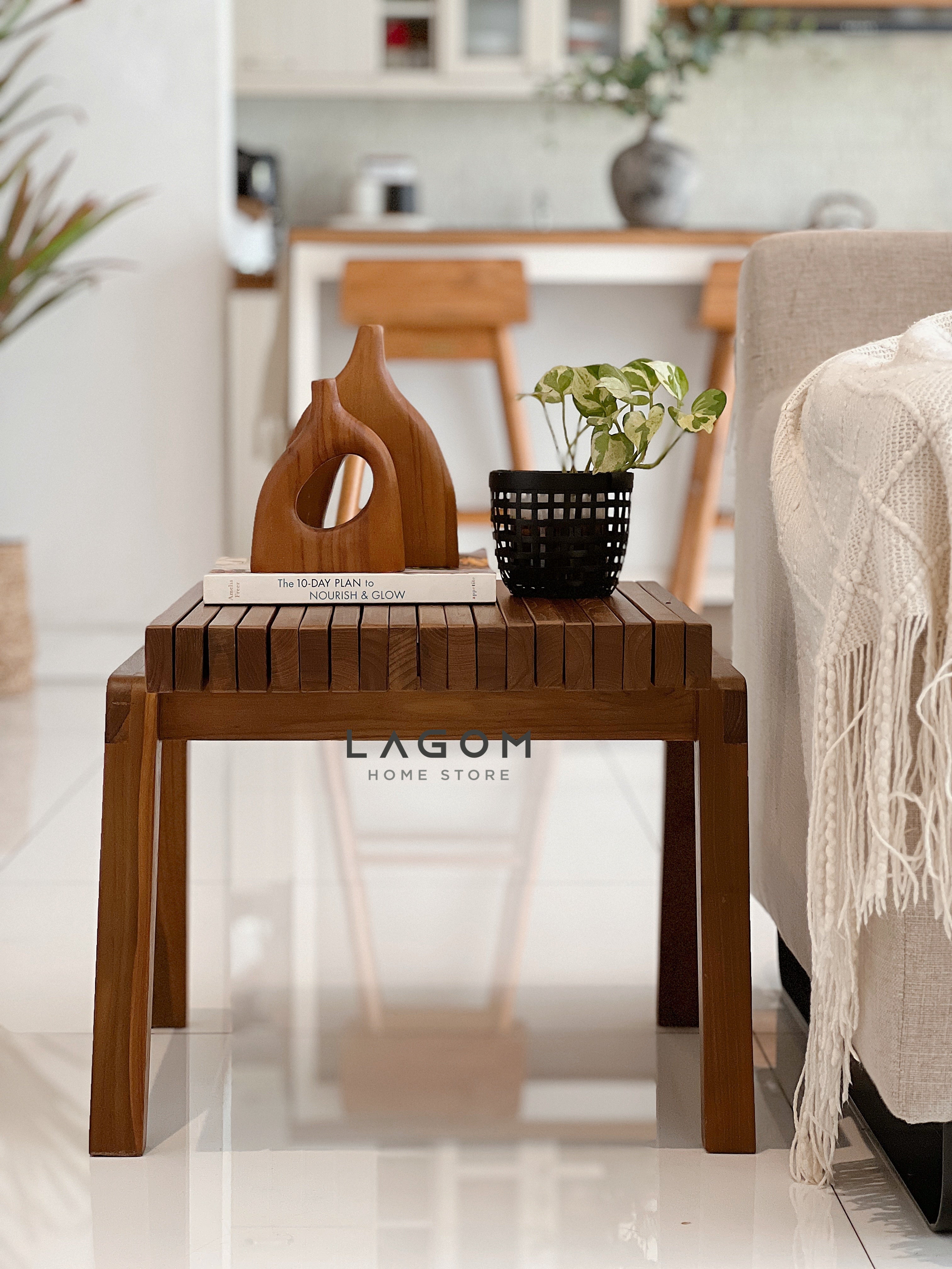 Meja Kursi Lipat Kayu Jati Reclaimed (Indoor dan Outdoor) Outdoor Table Set Lagom Home Store Jati Furnitur Teak Furniture Jakarta