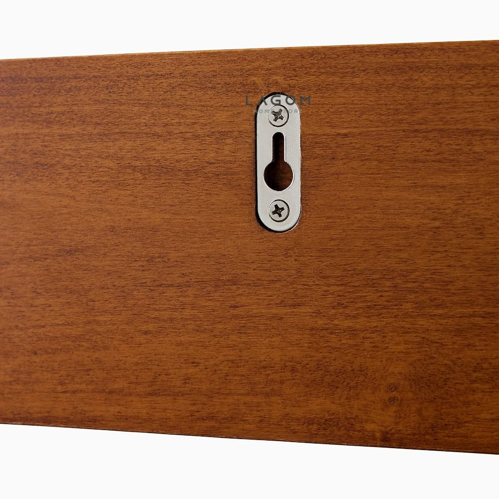 Rak Dinding Kayu Jati Estetis untuk Pajangan Wall Shelf Lagom Home Store Jati Furnitur Teak Furniture Jakarta