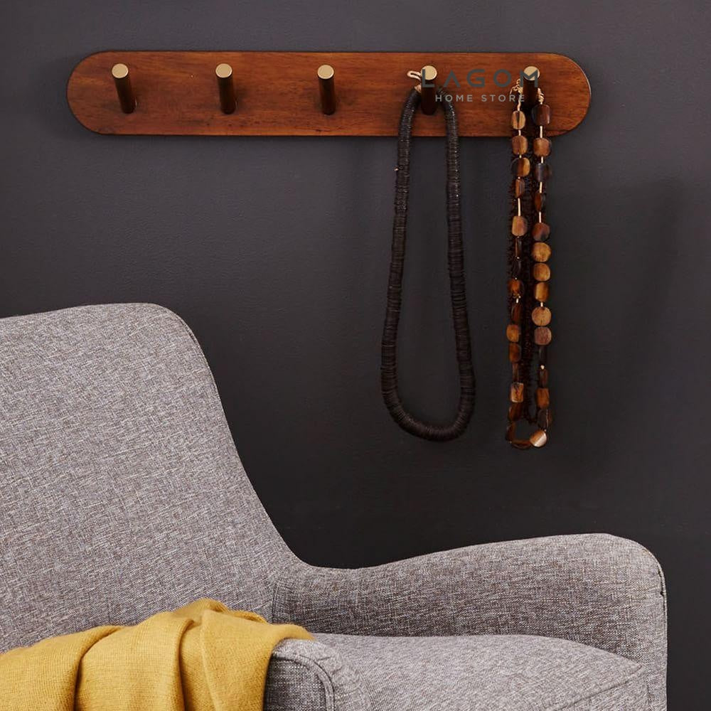 Set Gantungan Dinding Kayu Jati Wall Coat Hanger Lagom Home Store Jati Furnitur Teak Furniture Jakarta