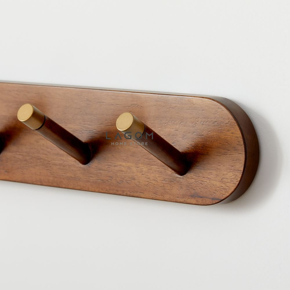 Set Gantungan Dinding Kayu Jati Wall Coat Hanger Lagom Home Store Jati Furnitur Teak Furniture Jakarta