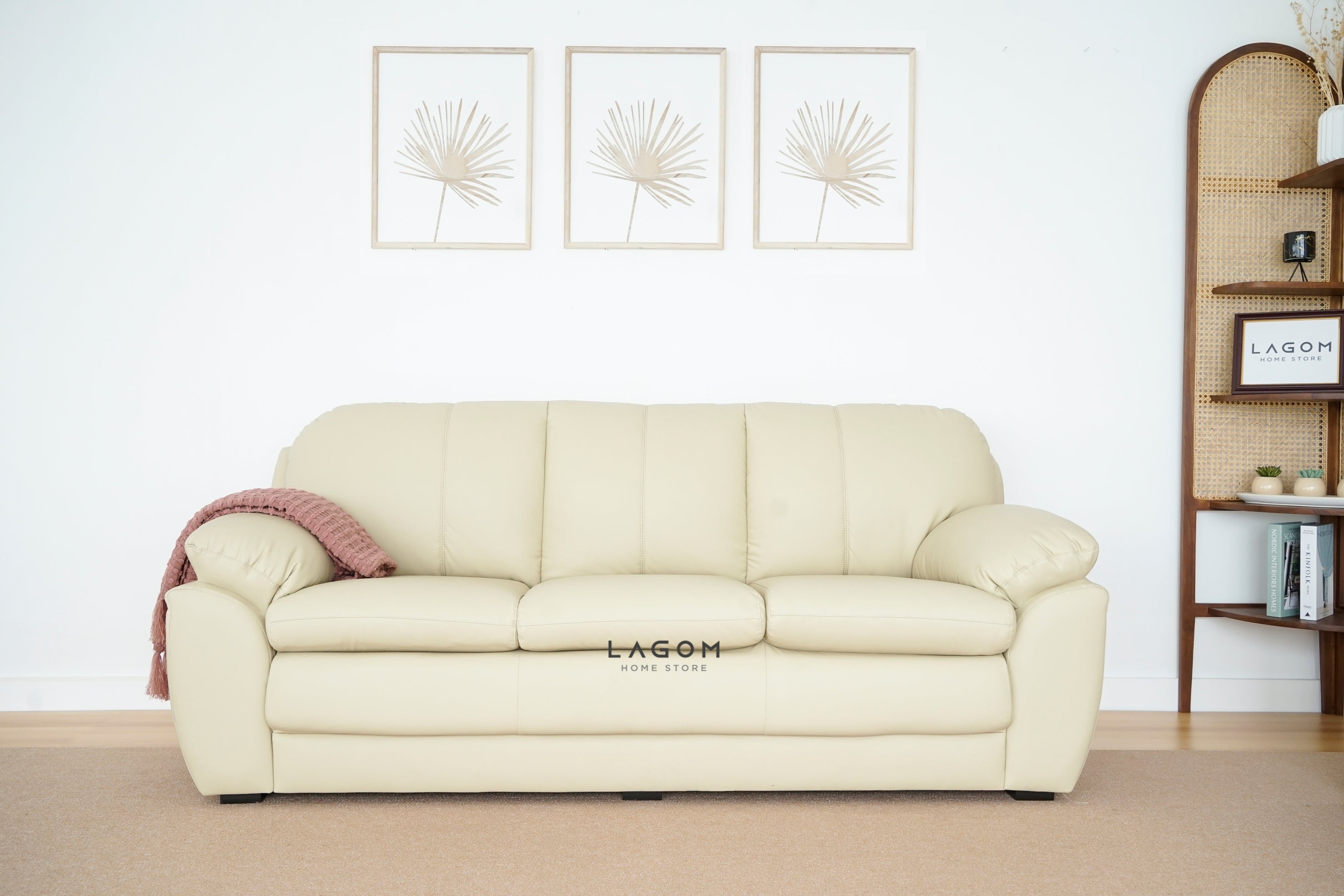 Set Sofa Kulit Berkualitas untuk Ruang Tamu Sofa Lagom Home Store Jati Furnitur Teak Furniture Jakarta