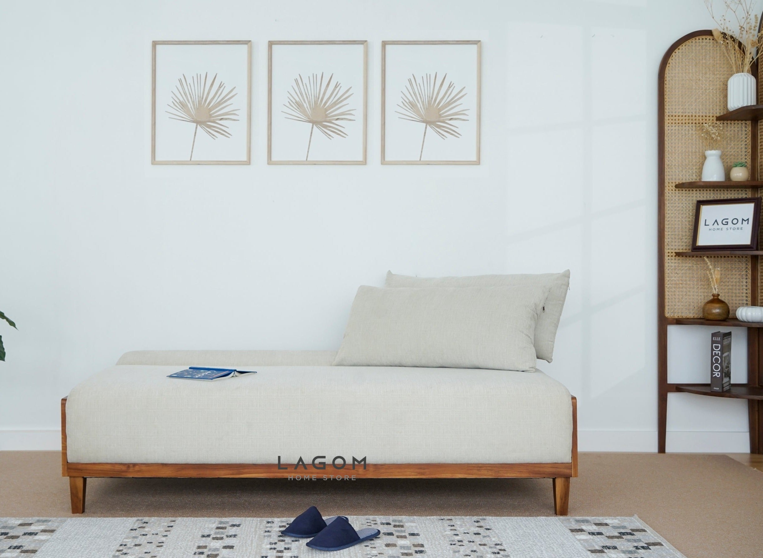 Sofa Bed Multifungsi dari Kayu Jati Sofa Lagom Home Store Jati Furnitur Teak Furniture Jakarta