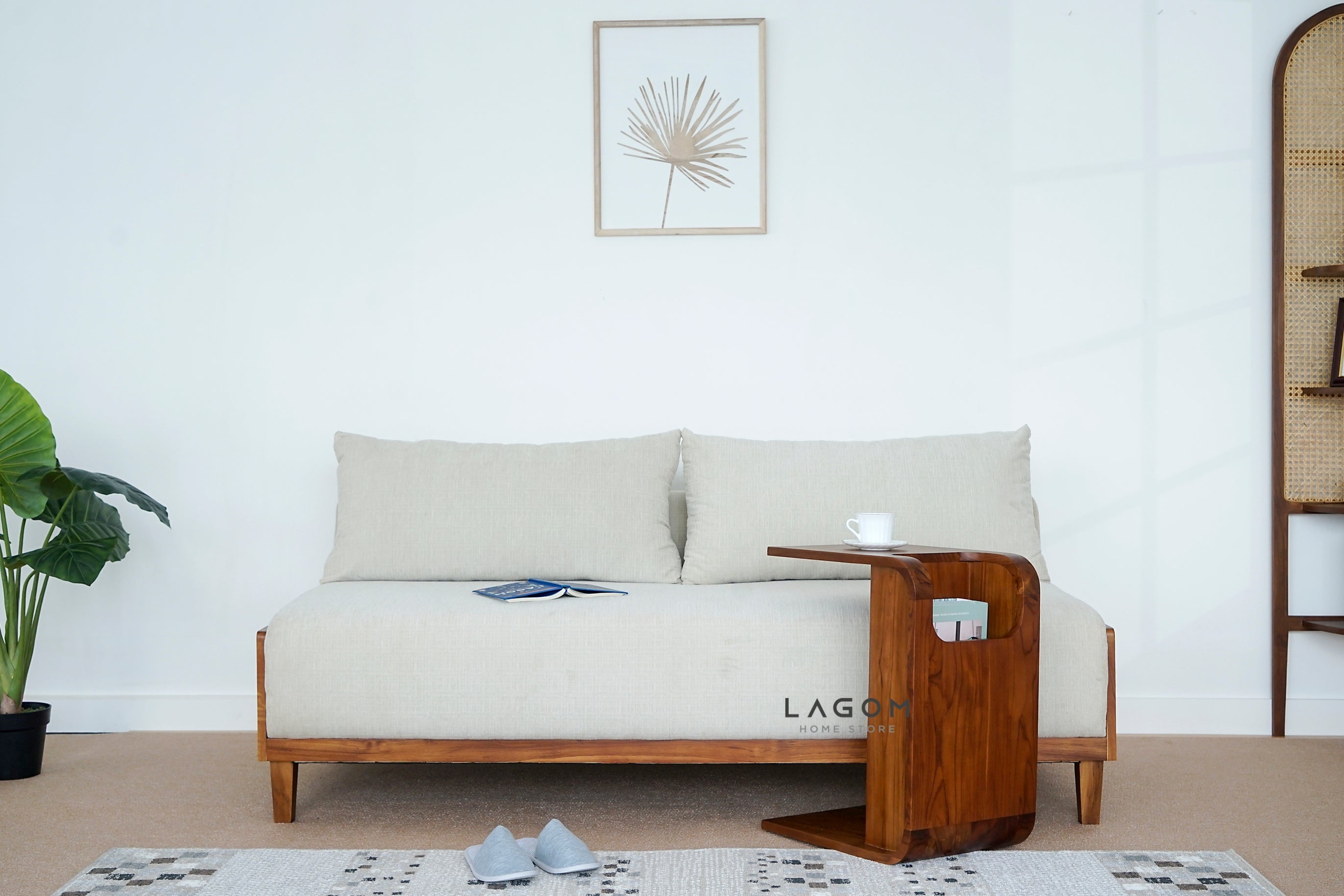 Sofa Bed Multifungsi dari Kayu Jati Sofa Lagom Home Store Jati Furnitur Teak Furniture Jakarta