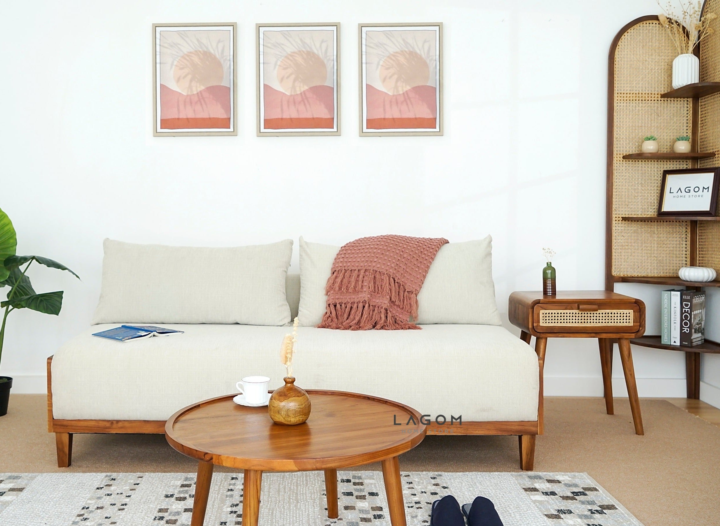 Sofa Bed Multifungsi dari Kayu Jati Sofa Lagom Home Store Jati Furnitur Teak Furniture Jakarta