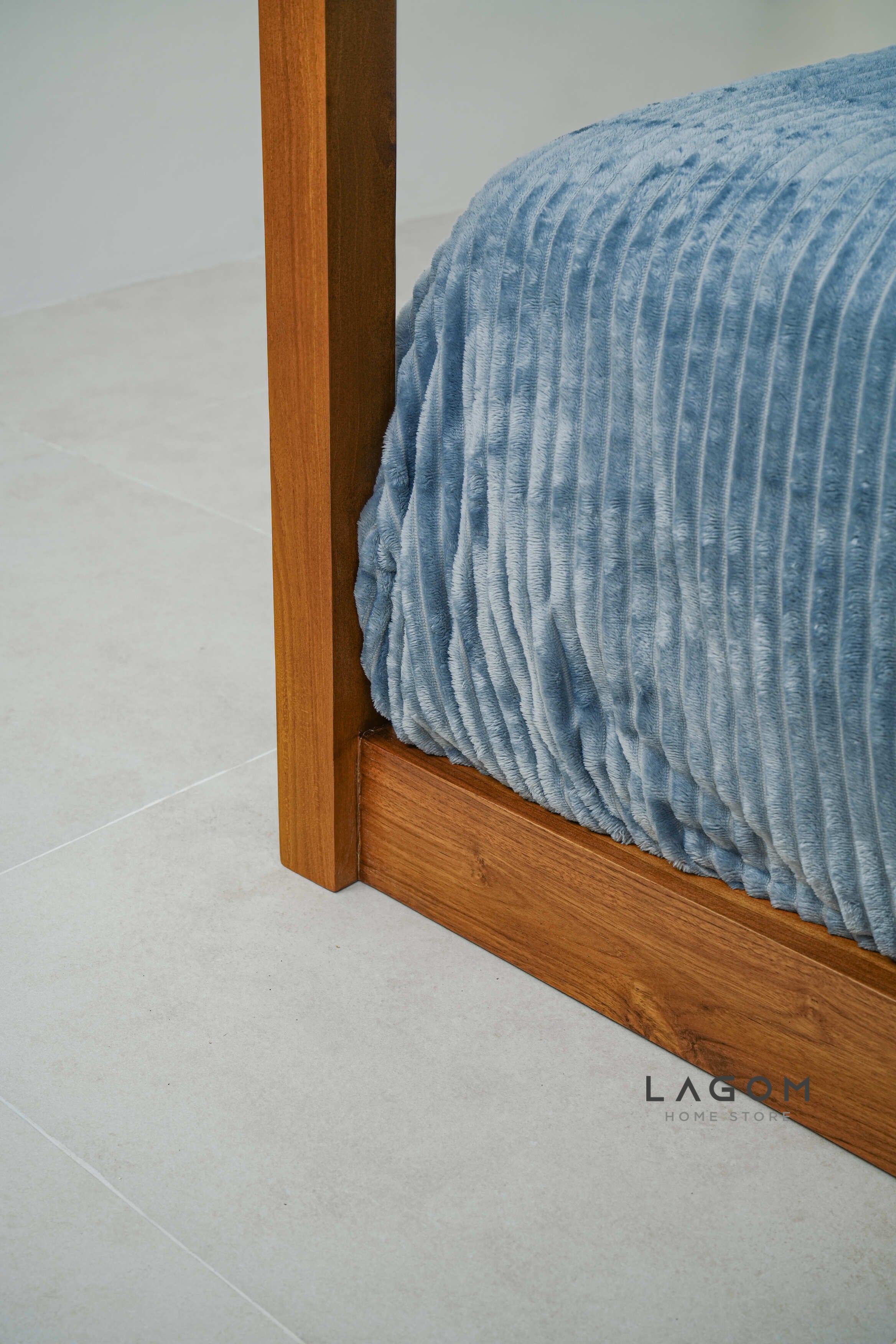 Tempat Tidur/House Bed/Montessori Bed Material Kayu Jati 191 cm x 211 cm x 188.3 cm (Mattress 180 cm x 200 cm) Bed Frame Lagom Home Store Jati Furnitur Teak Furniture Jakarta