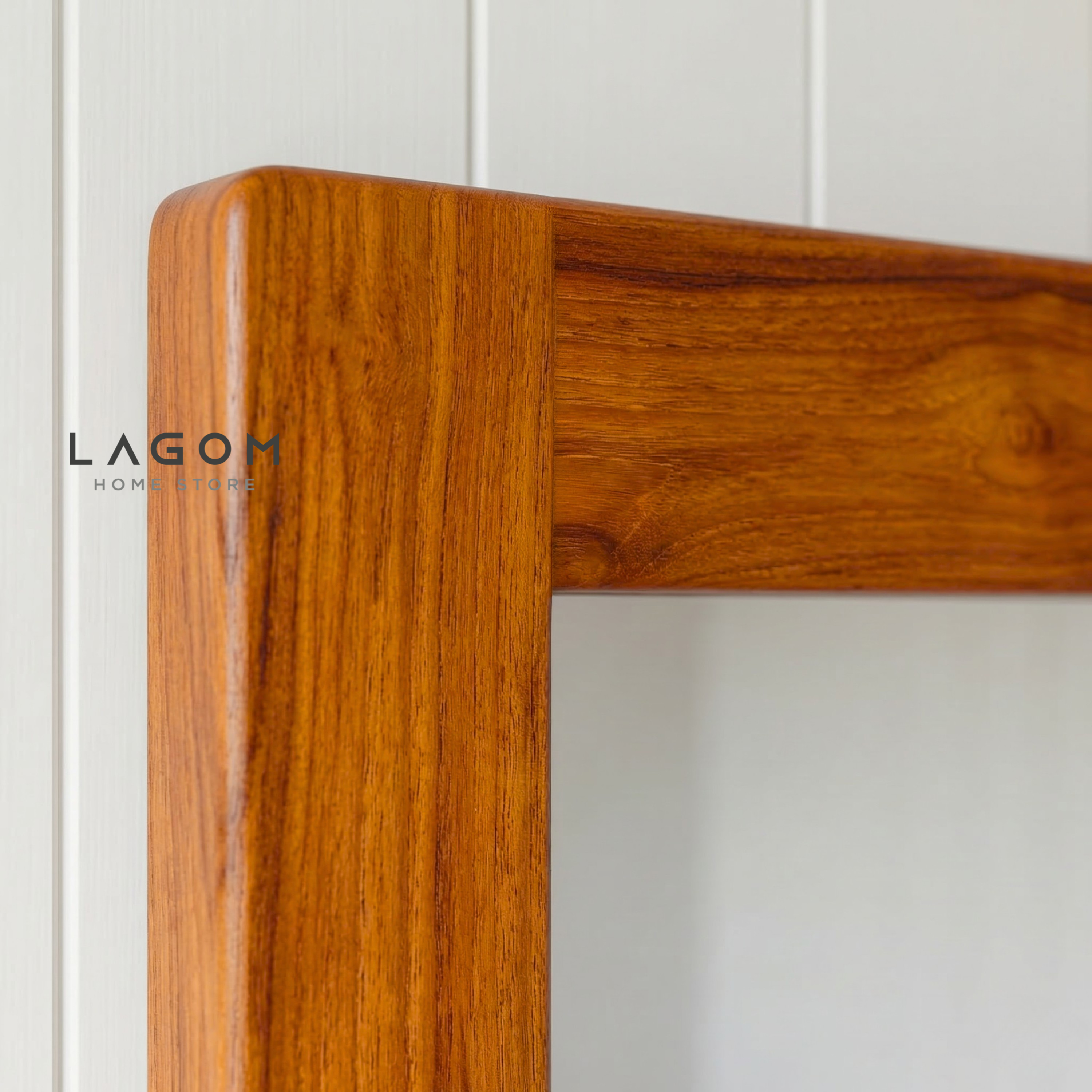 Timeless Rectangular Mirror in Teak Wood Mirror Lagom Home Store Jati Furnitur Teak Furniture Jakarta