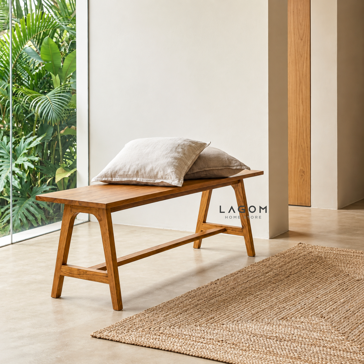 Minimalist Teak Bench