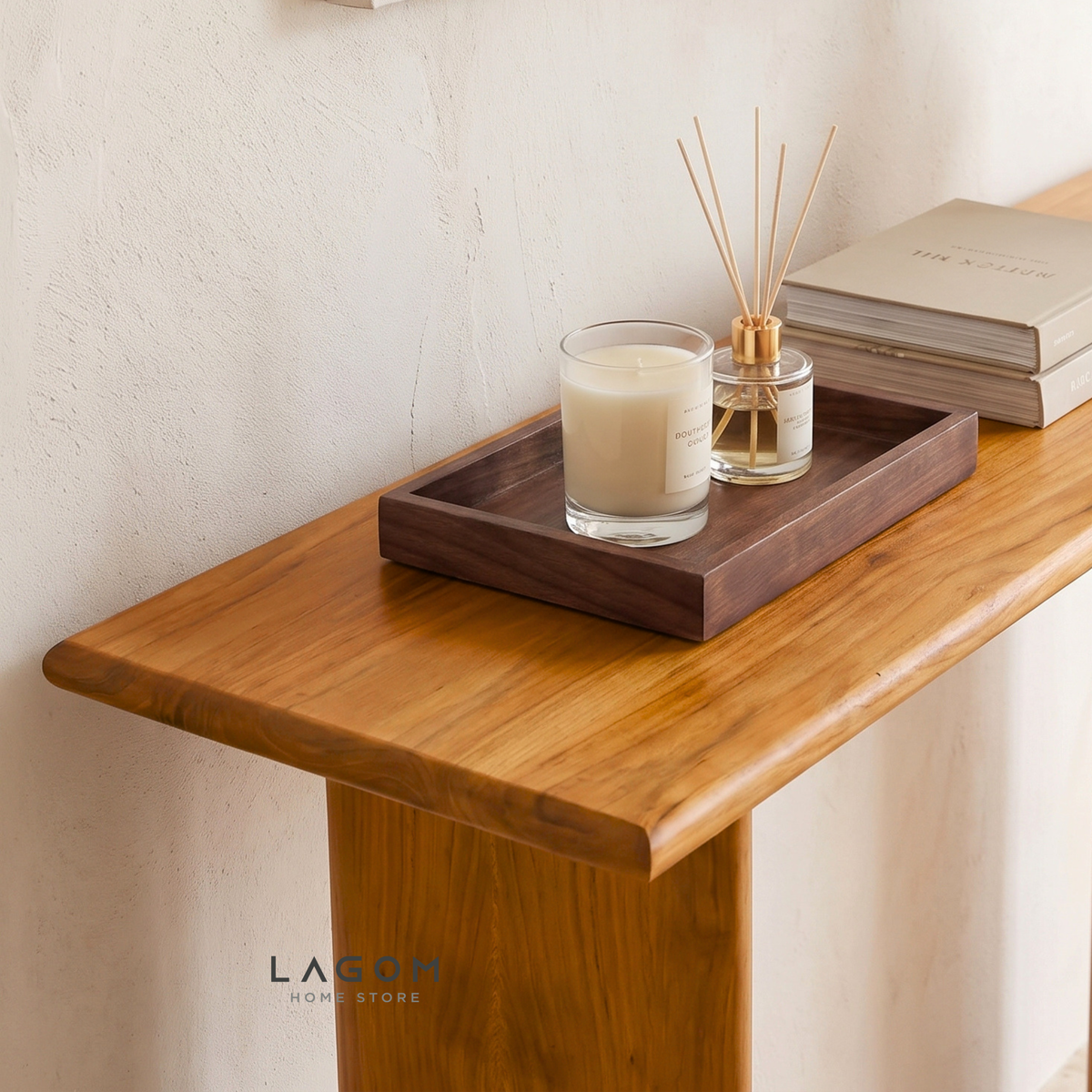 Minimalist Teak Wood Console Table