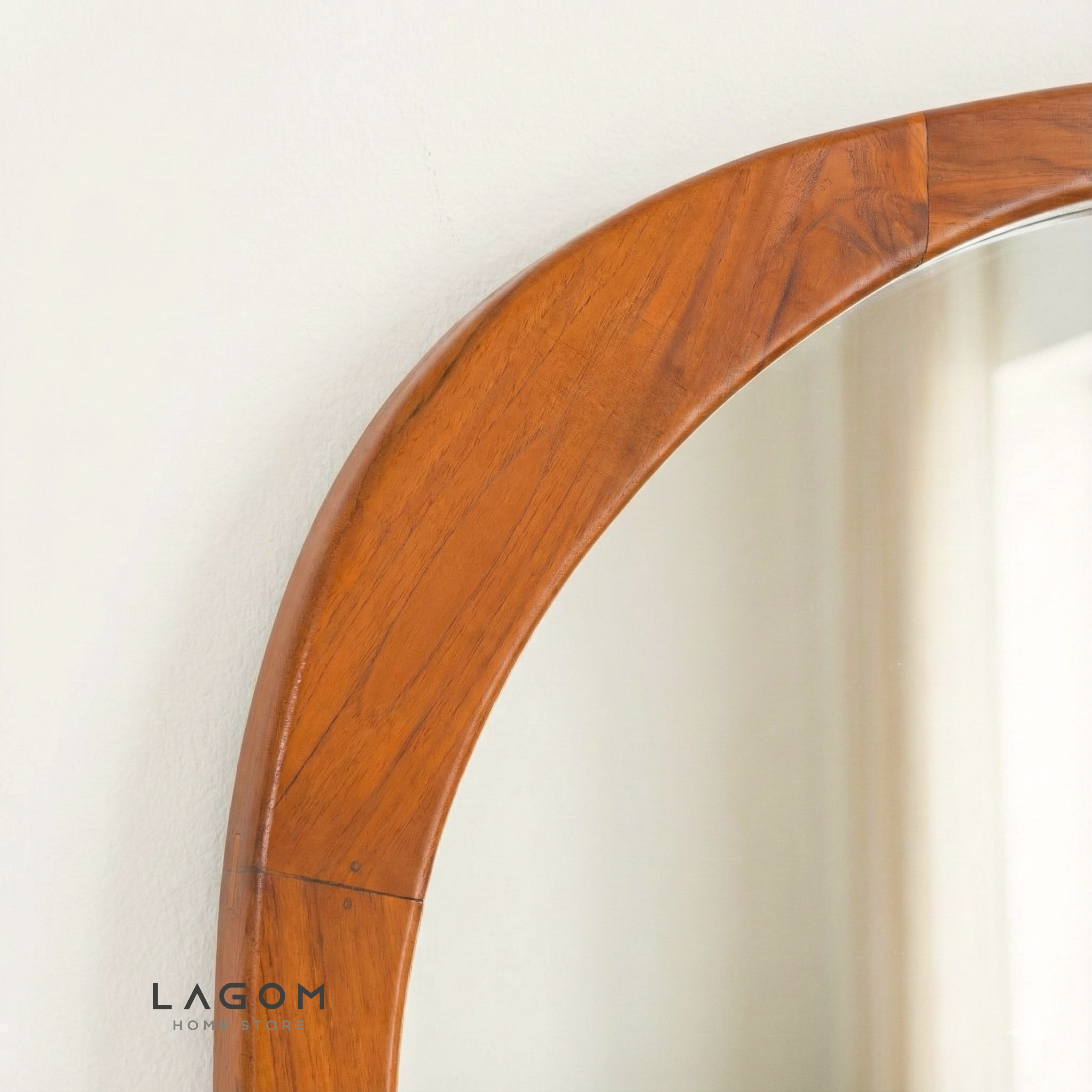 167 cm Full-Body Teak Wall Mirror Mirror Lagom Home Store Jati Furnitur Teak Furniture Jakarta