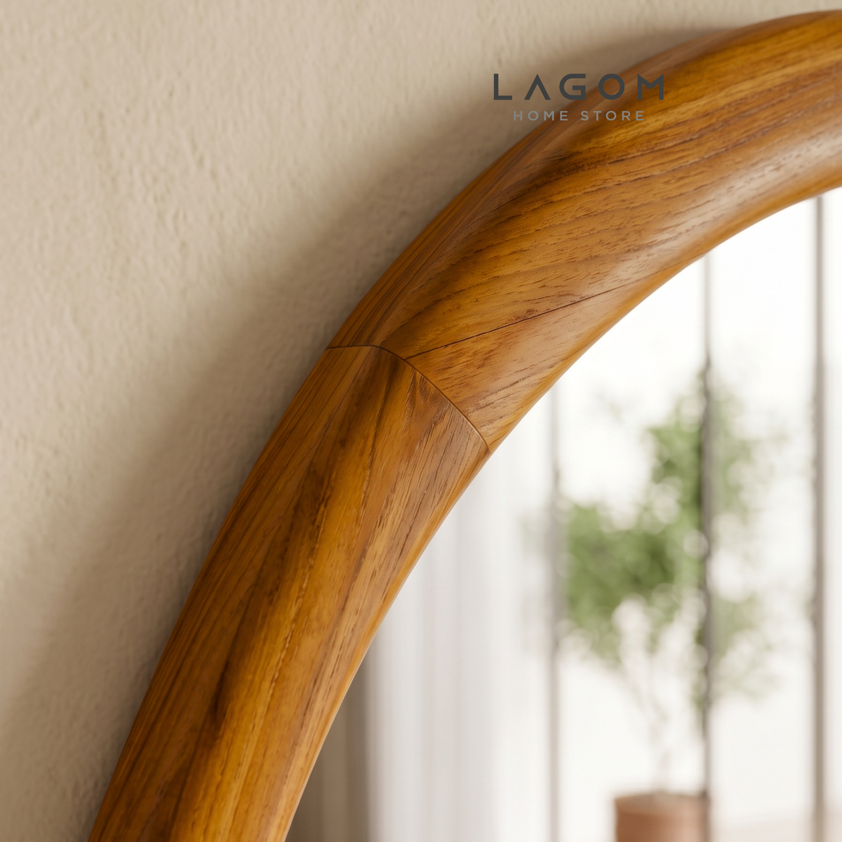 127 cm Hanging Teak Mirror | Timeless Design