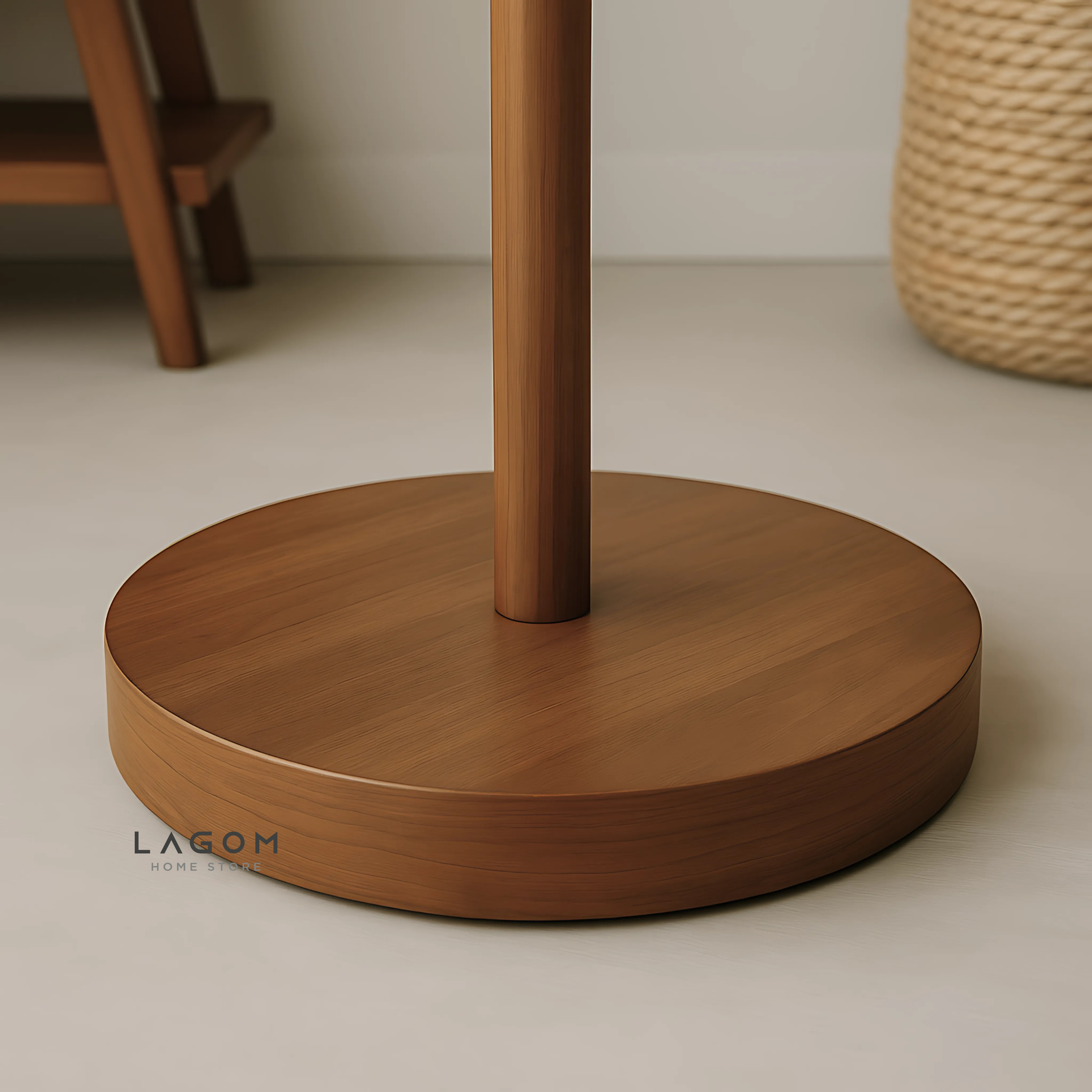 Minimalist Teak Coat Rack – Branch Design