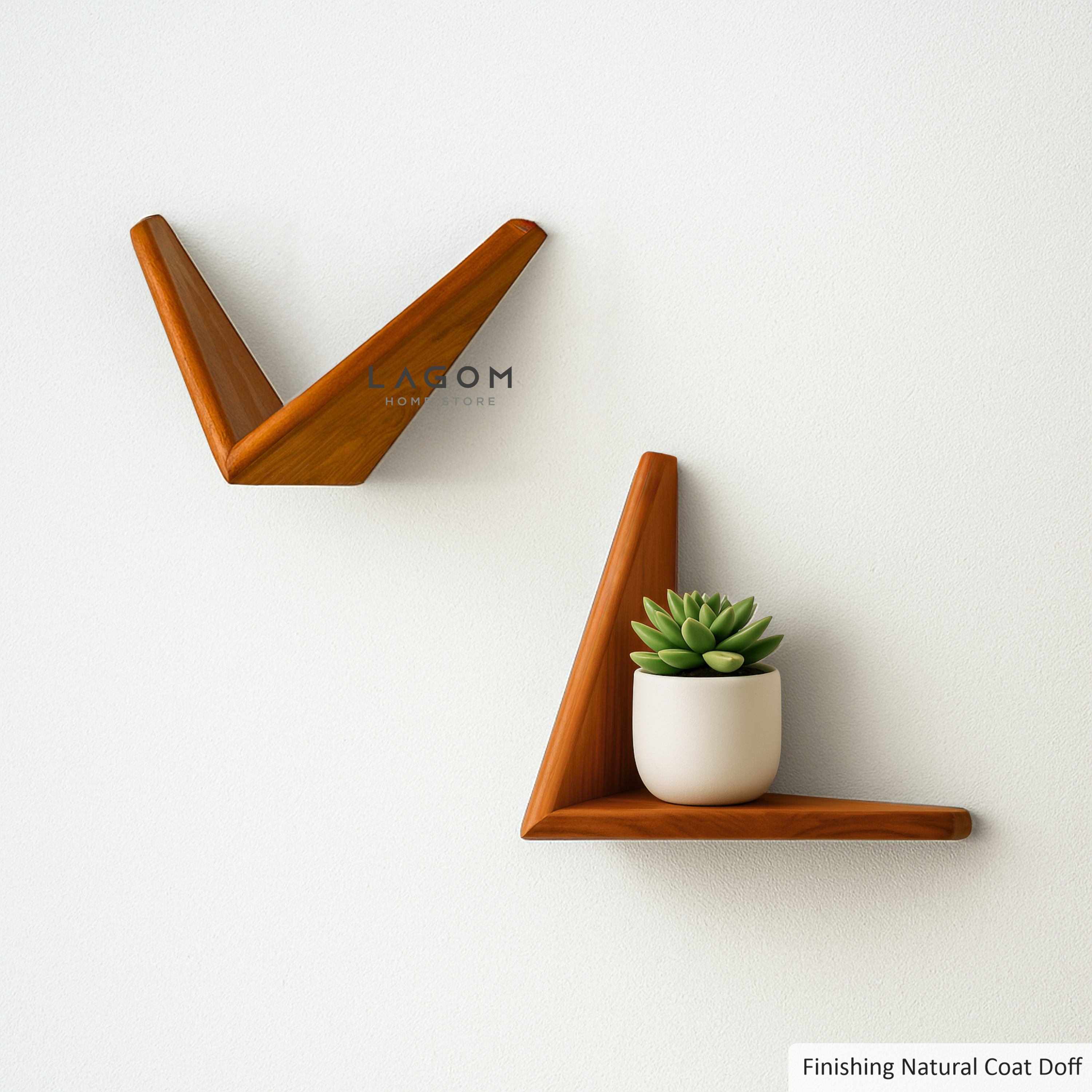 Teak Butterfly Shelf Set (Set of 4, 8 or 12)