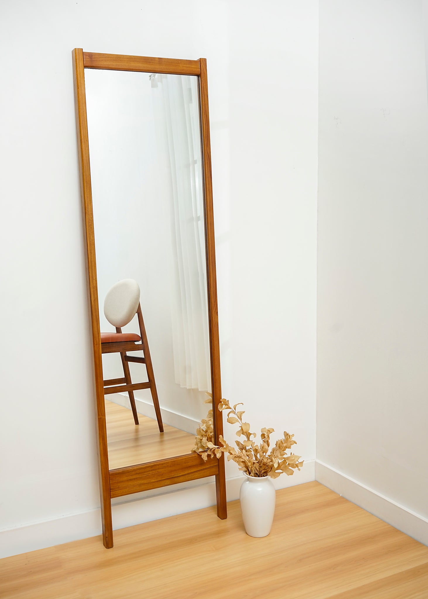 Cermin Tinggi Full Body Freestanding - Tinggi 183 cm Mirror Lagom Home Store Jati Furnitur Teak Furniture Jakarta