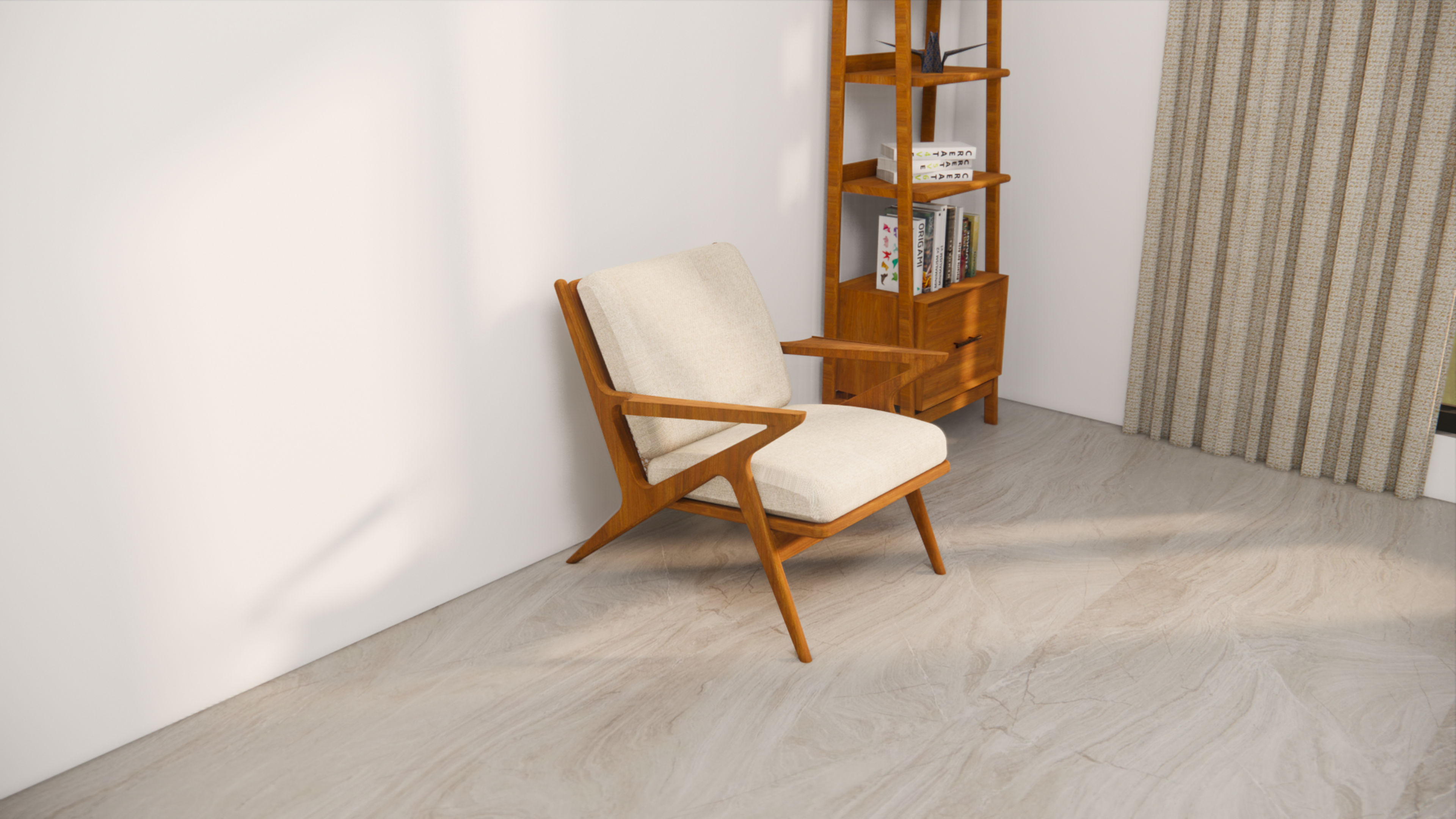 Custom-Made | Kursi dari Kayu Jati dan Rotan dengan Cushion Premium Chair Lagom Home Store Jati Furnitur Teak Furniture Jakarta