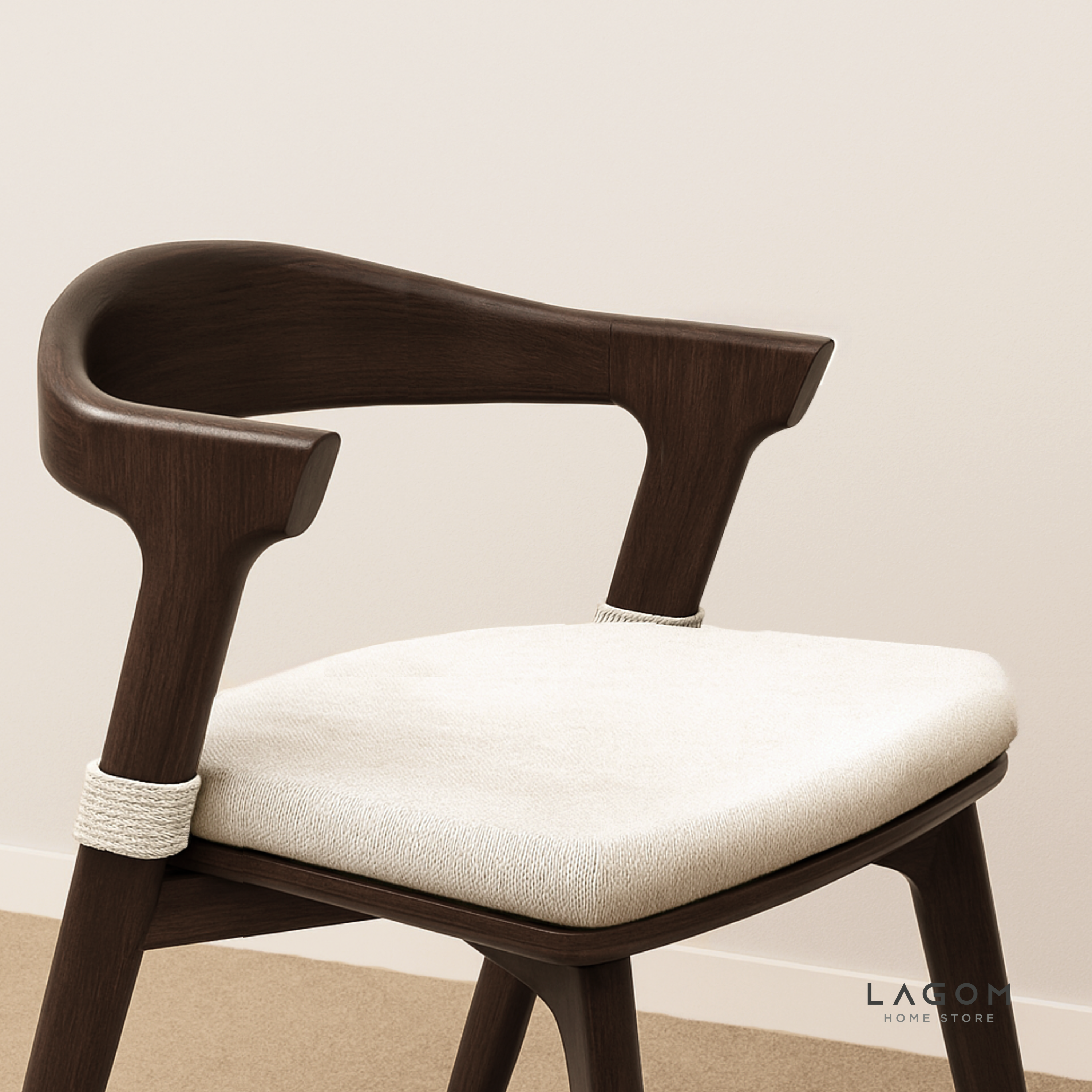 Custom-Made | Minimalist Teak Wood Dining Set with 3 Chairs Dining Set Lagom Home Store Jati Furnitur Teak Furniture Jakarta