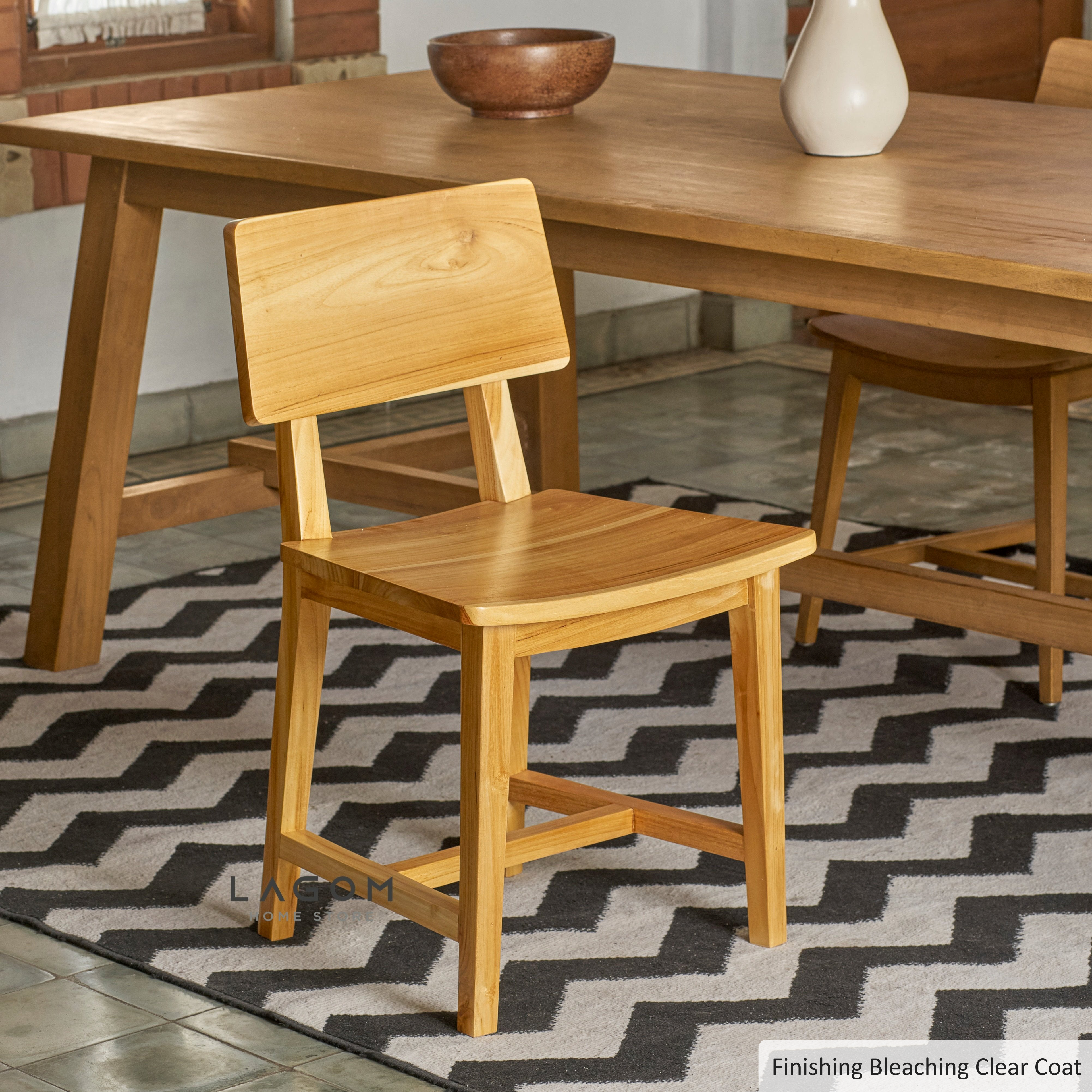 Kursi Makan Minimalis Kayu Jati Chair Lagom Home Store Jati Furnitur Teak Furniture Jakarta