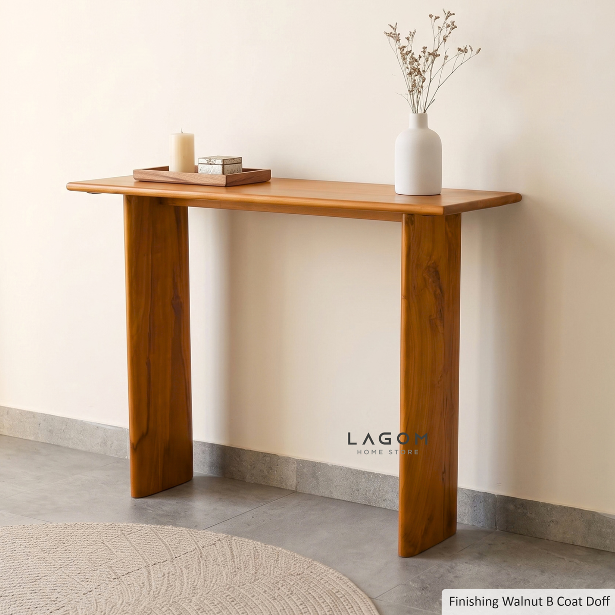 Minimalist Teak Wood Console Table Console Table Lagom Home Store Jati Furnitur Teak Furniture Jakarta