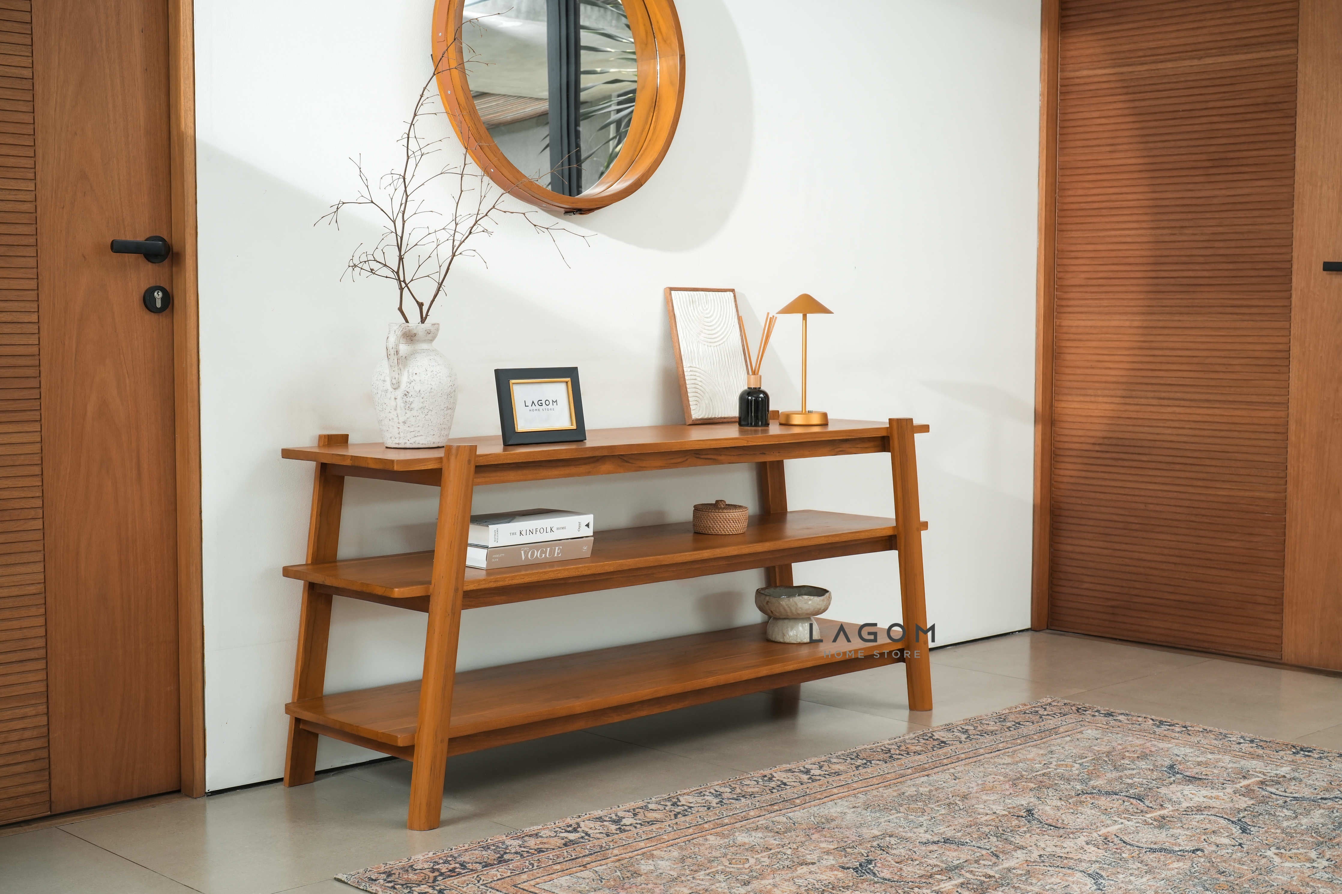 Rak Meja Konsol Kayu Jati Console Table Lagom Home Store Jati Furnitur Teak Furniture Jakarta