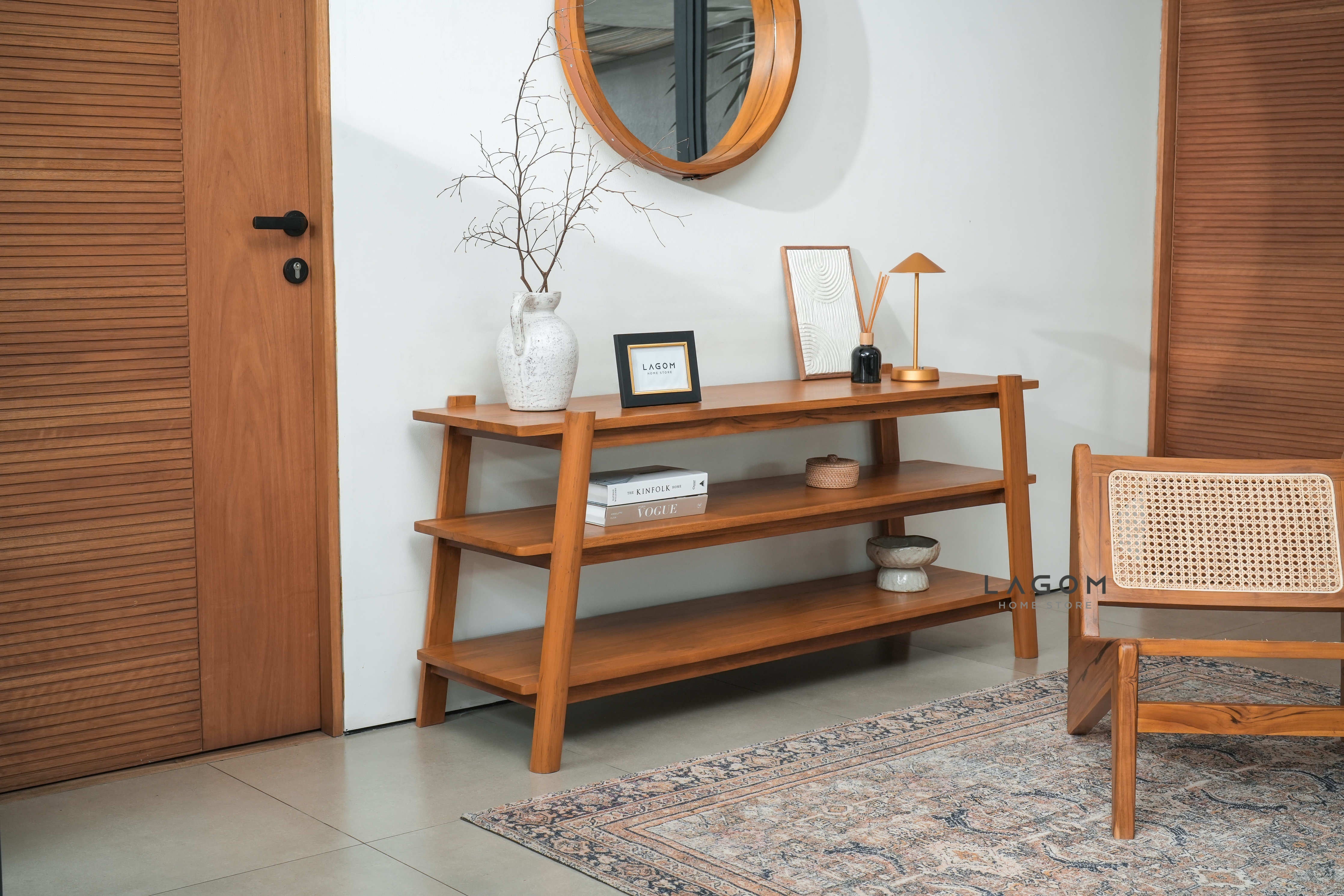 Rak Meja Konsol Kayu Jati Console Table Lagom Home Store Jati Furnitur Teak Furniture Jakarta