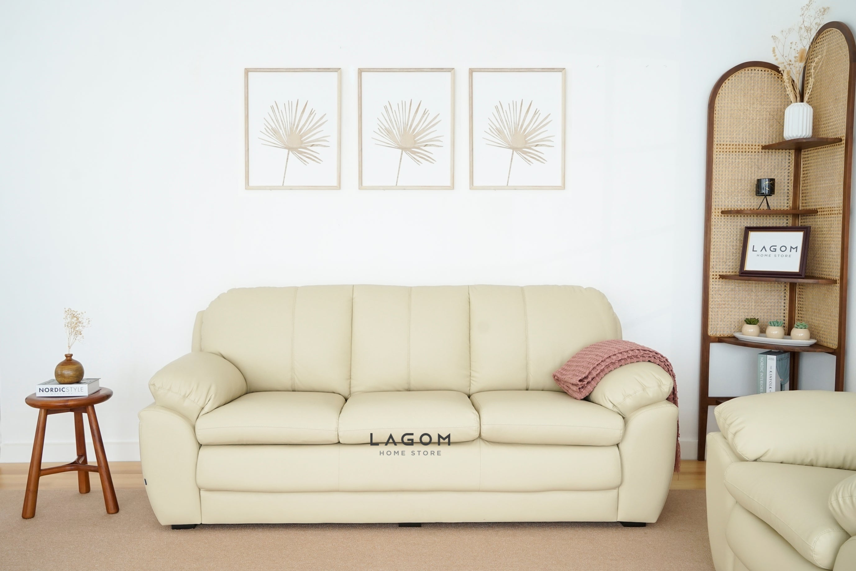 Set Sofa Kulit Berkualitas untuk Ruang Tamu Sofa Lagom Home Store Jati Furnitur Teak Furniture Jakarta