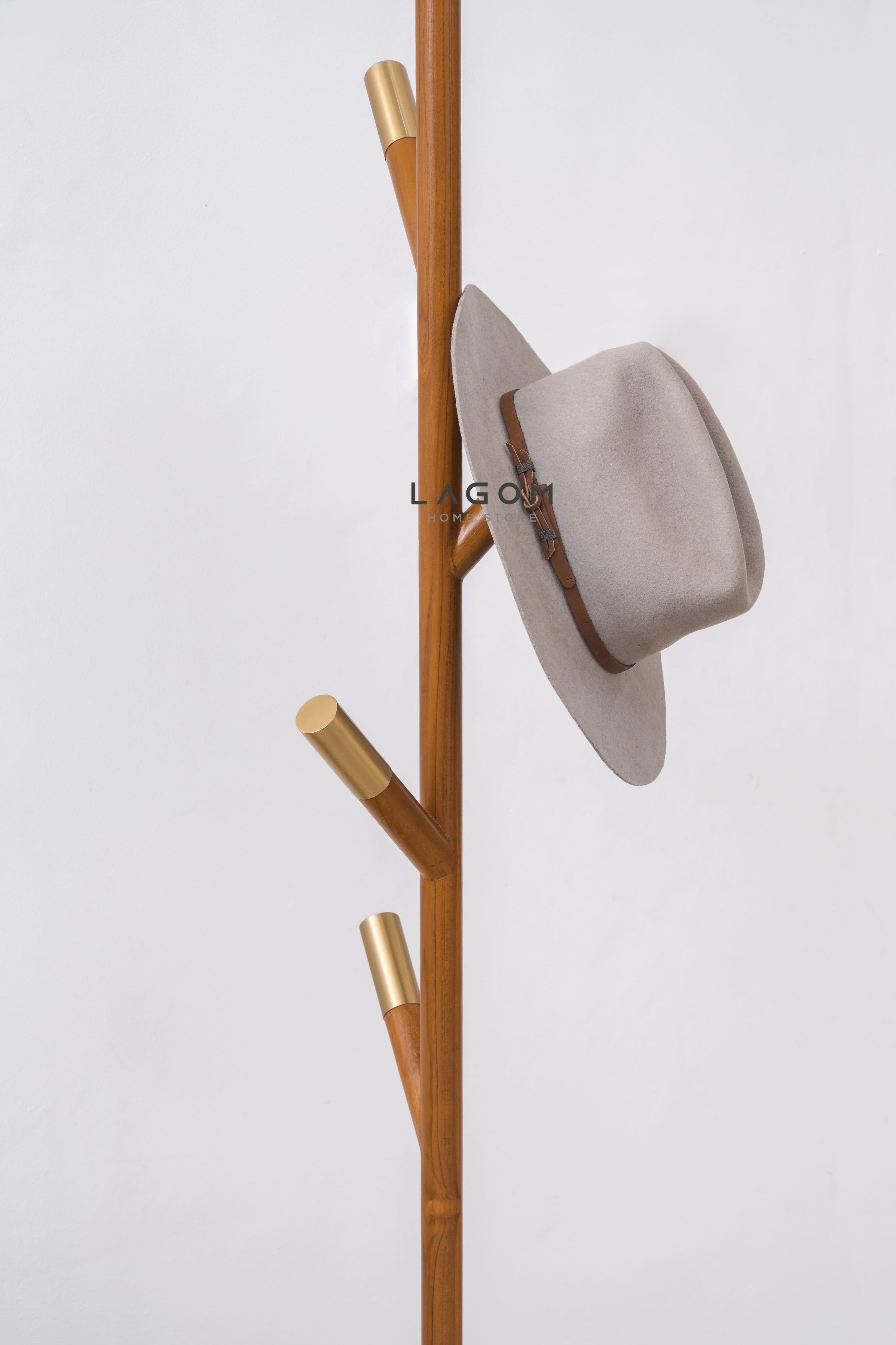 Standing Coat Hanger Ranting dari Kayu Jati Standing Coat Hanger Lagom Home Store Jati Furnitur Teak Furniture Jakarta