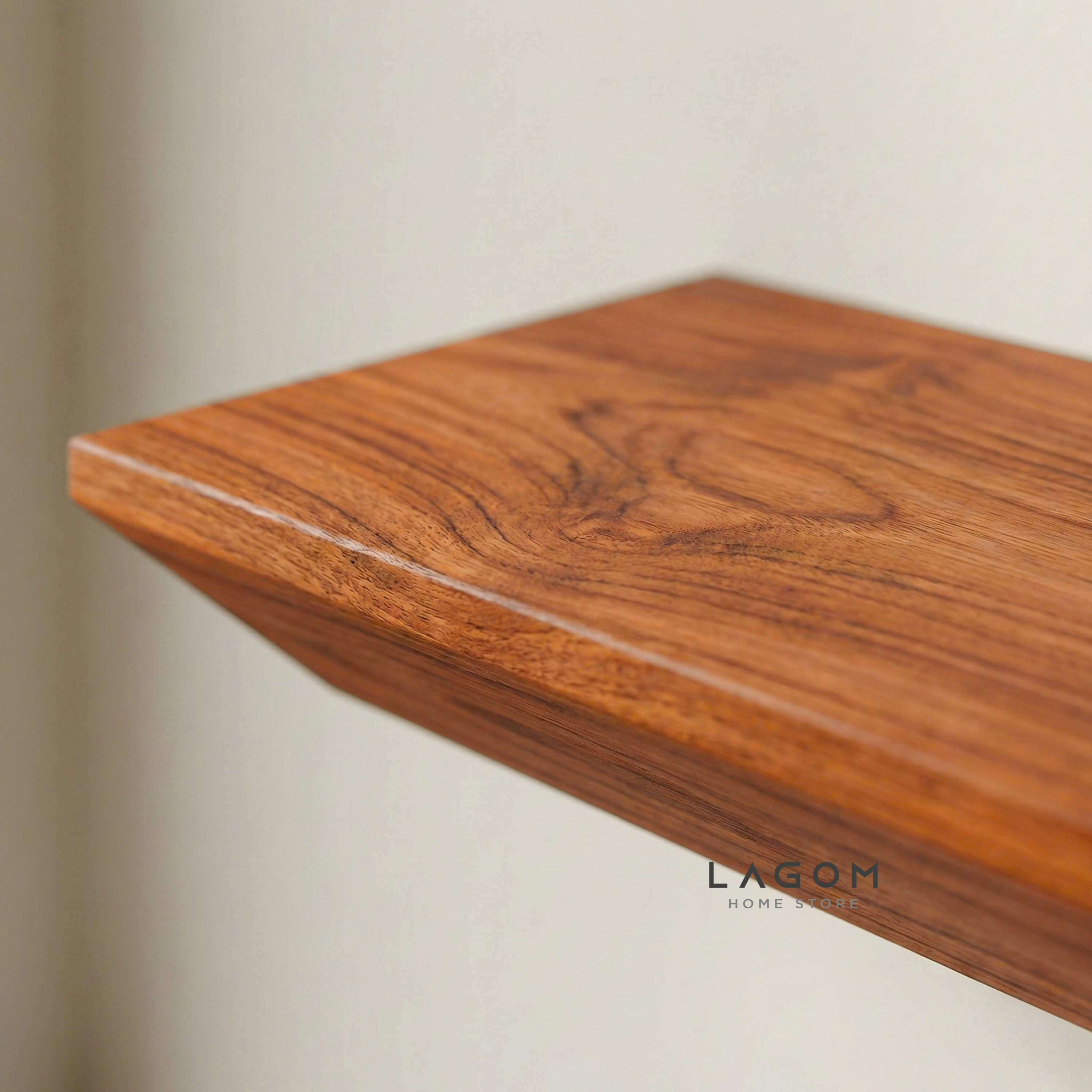 Teak Floating Shelves – Set of 4 Set of Shelves (4 Shelves) Wall Shelf Lagom Home Store Jati Furnitur Teak Furniture Jakarta